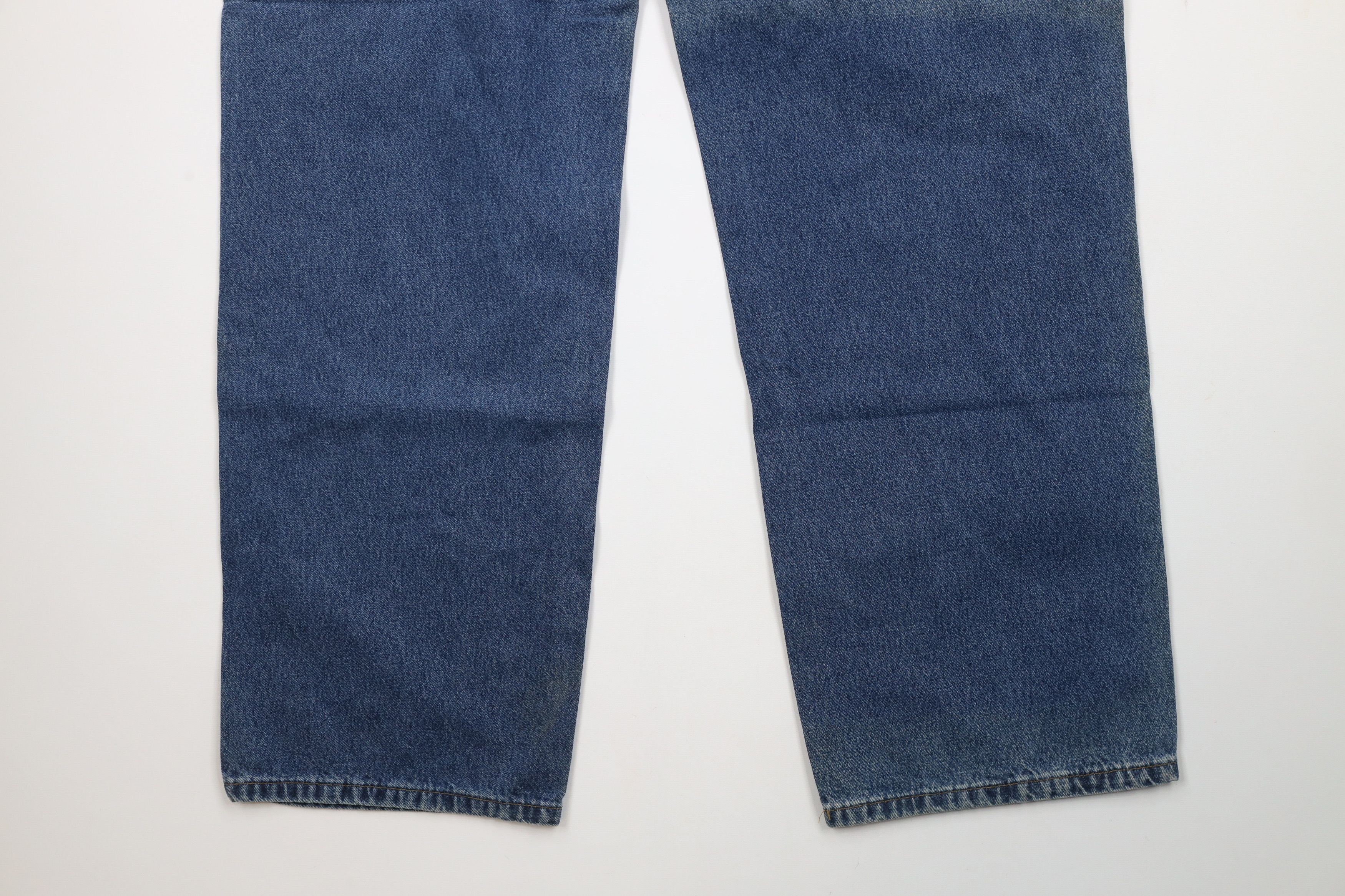 Carhartt × Vintage Vintage Carhartt Spell Wide Leg Dungaree Denim Jeans Blue Size US 38 / EU 54 - 9 Thumbnail