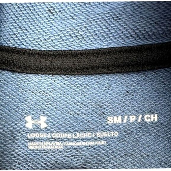 Under Armour Under Armour Hoodie Sweatshirt Mens Small Blue Short Sleeve Drawstring Clothing Pullover Breathable Logo Size US S / EU 44-46 / 1 - 4 Thumbnail