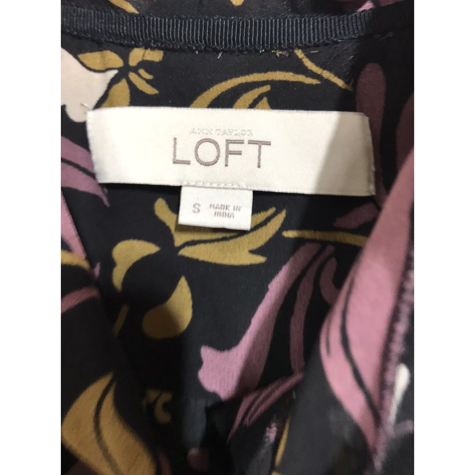 Ann Taylor Ann Taylor Loft Women's Floral Dress Shirt S Sleeveless Button-Up Casual Summer Multicolor Size S / US 4 / IT 40 - 2 Thumbnail