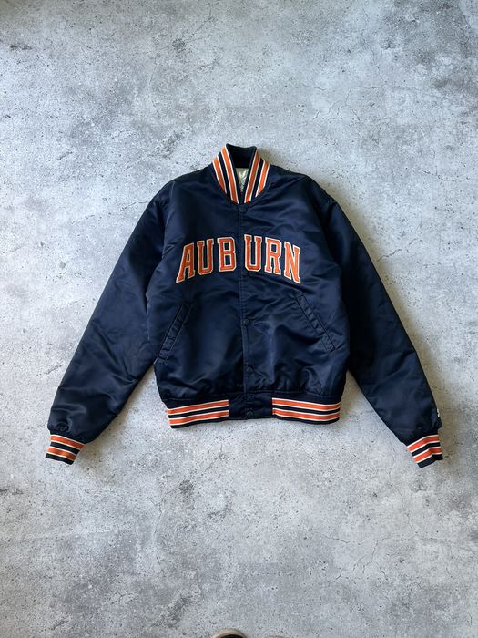 Vintage Vintage 80's Auburn Tigers Satin Starter Bomber Jacket | Grailed