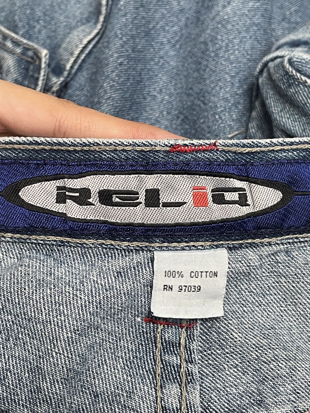 Vintage Rare Design Vintage Brand Reliq Baggy Jeans 1990s Size US 38 / EU 54 - 10 Thumbnail