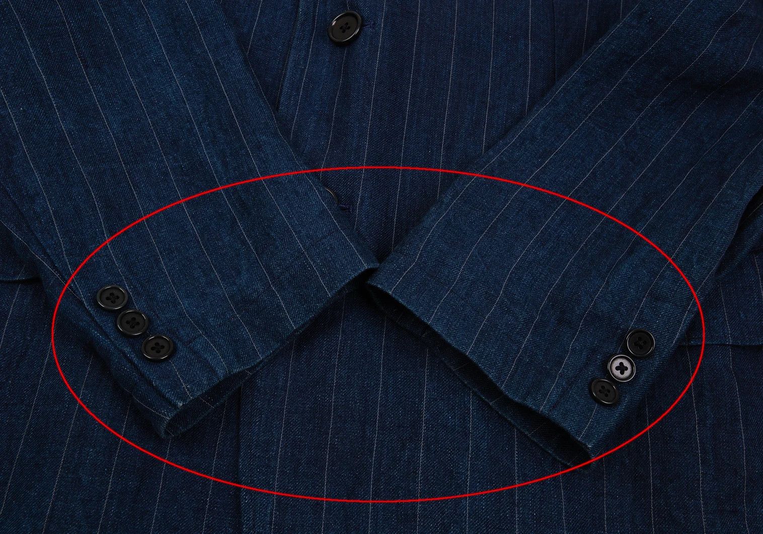Yohji Yamamoto Yohji Yamamoto Indigo Dyed Linen Stripe Jacket Size US M / EU 48-50 / 2 - 10 Thumbnail
