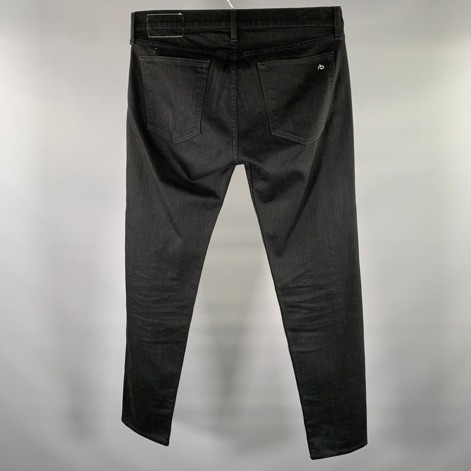 Rag & Bone RAG & BONE Size 34 Black Heather Button Up Jeans Size US 34 / EU 50 - 3 Thumbnail