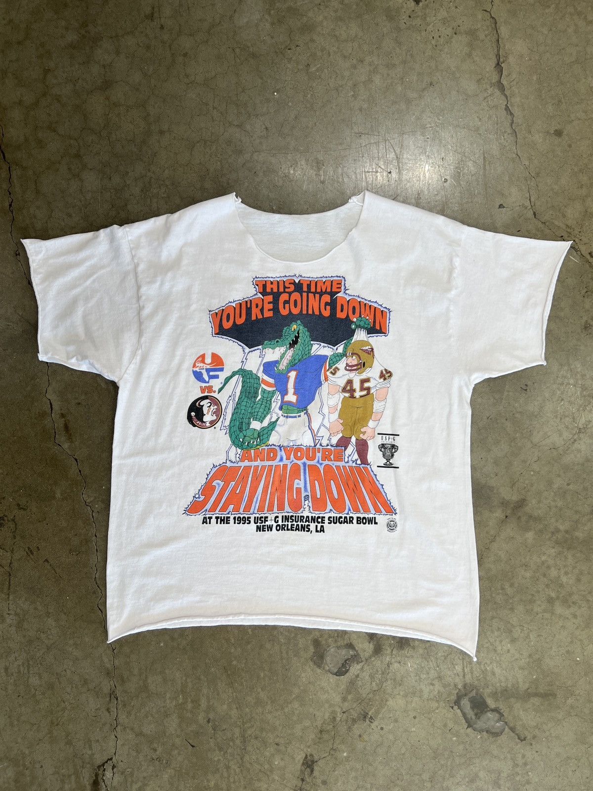 NCAA × Vintage Vintage 1995 Florida Gators vs. Seminoles Going Down Large Size US L / EU 52-54 / 3 - 2 Thumbnail