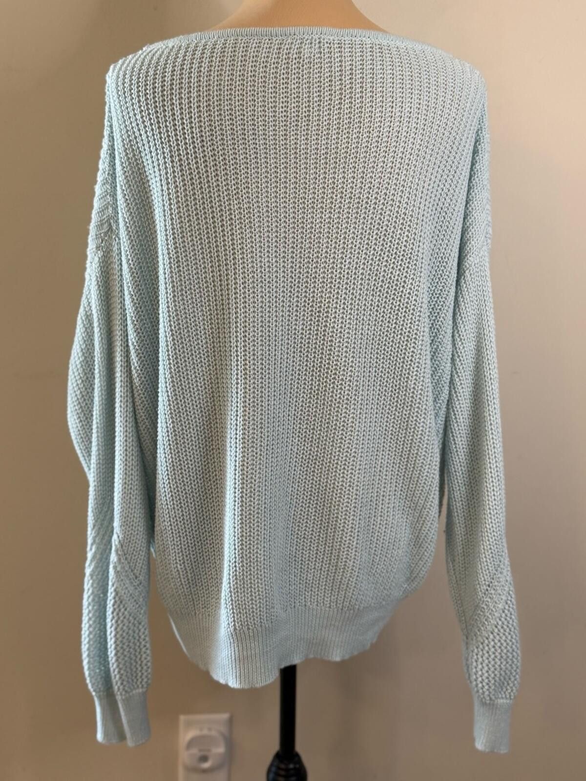 Other Hem & Thread sweater pastel sky blue knit pull over SZ LG Size L / US 10 / IT 46 - 4 Thumbnail