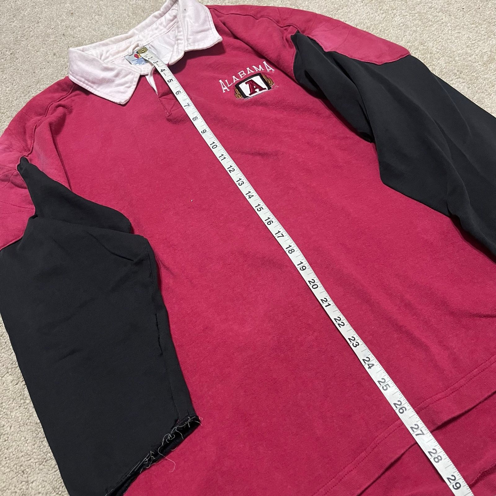 Other Vintage Midwest Embroidery Alabama Red and Black Rugby Polo Size US L / EU 52-54 / 3 - 5 Thumbnail