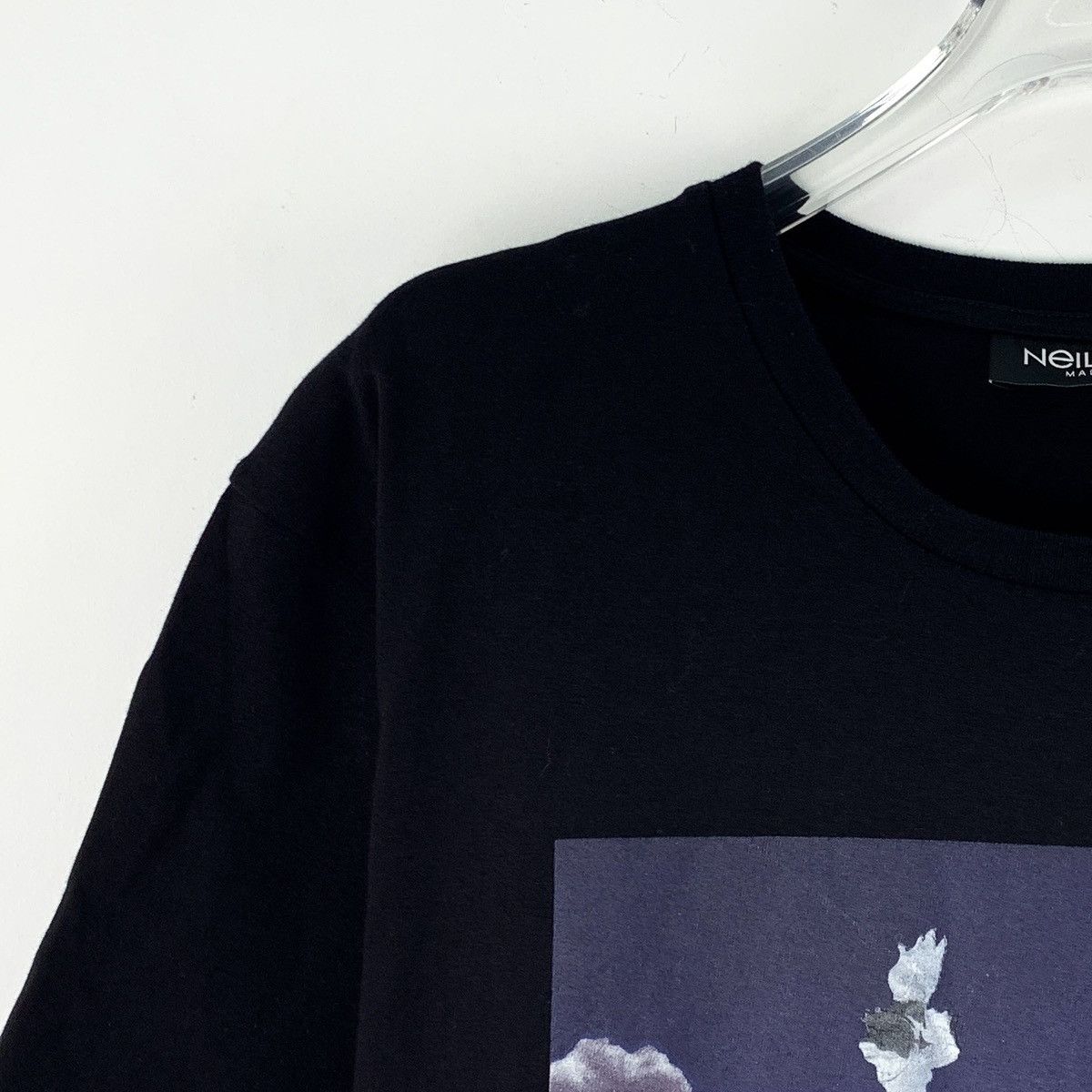 Neil Barrett Neil Barrett Black Statue of Liberty Print T-shirt K26WX Size US M / EU 48-50 / 2 - 3 Thumbnail