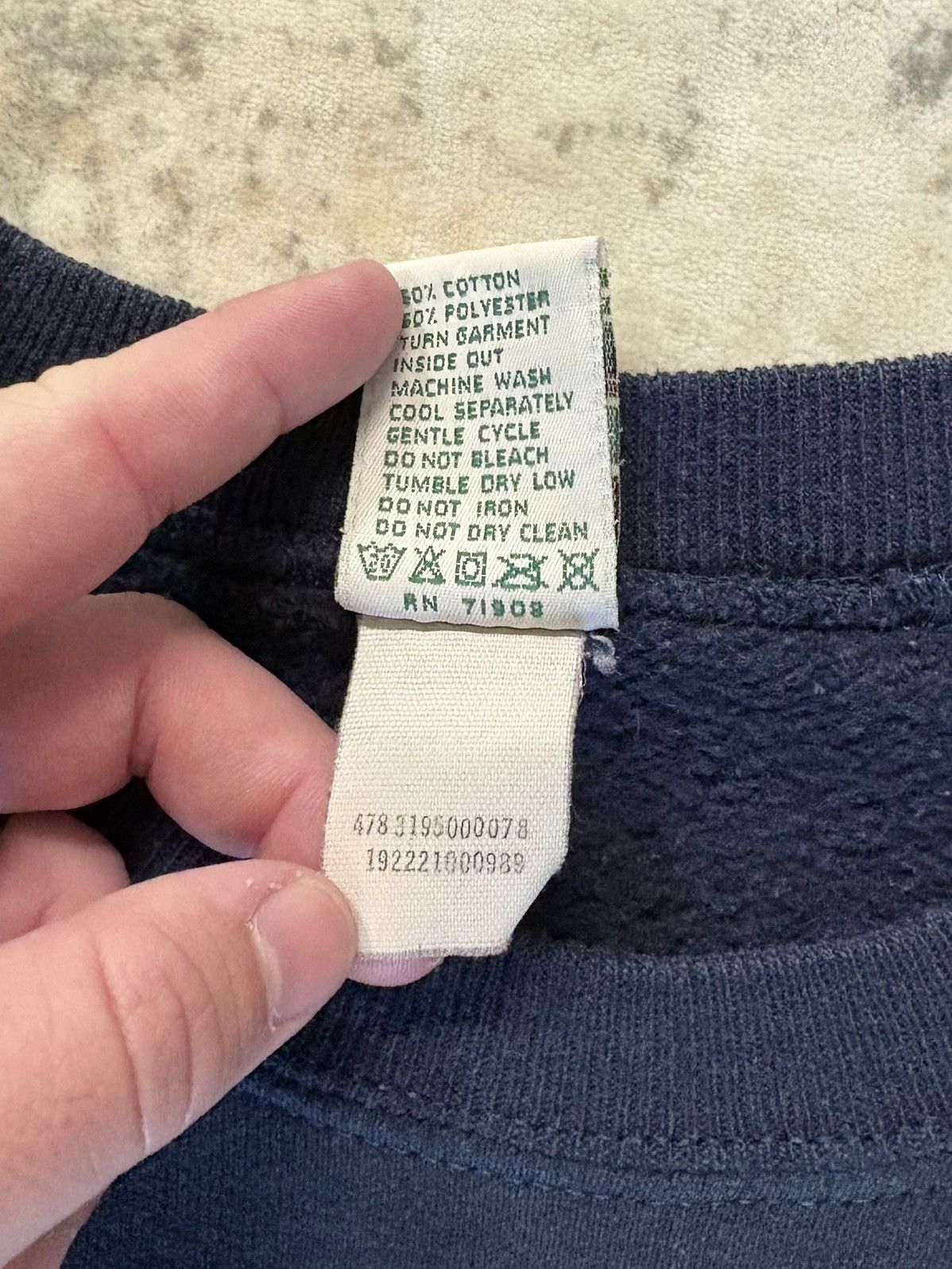 Vintage 90’s Notre Dame Arc Logo Vintage Sweatshirt 50/50 Size US M / EU 48-50 / 2 - 3 Thumbnail