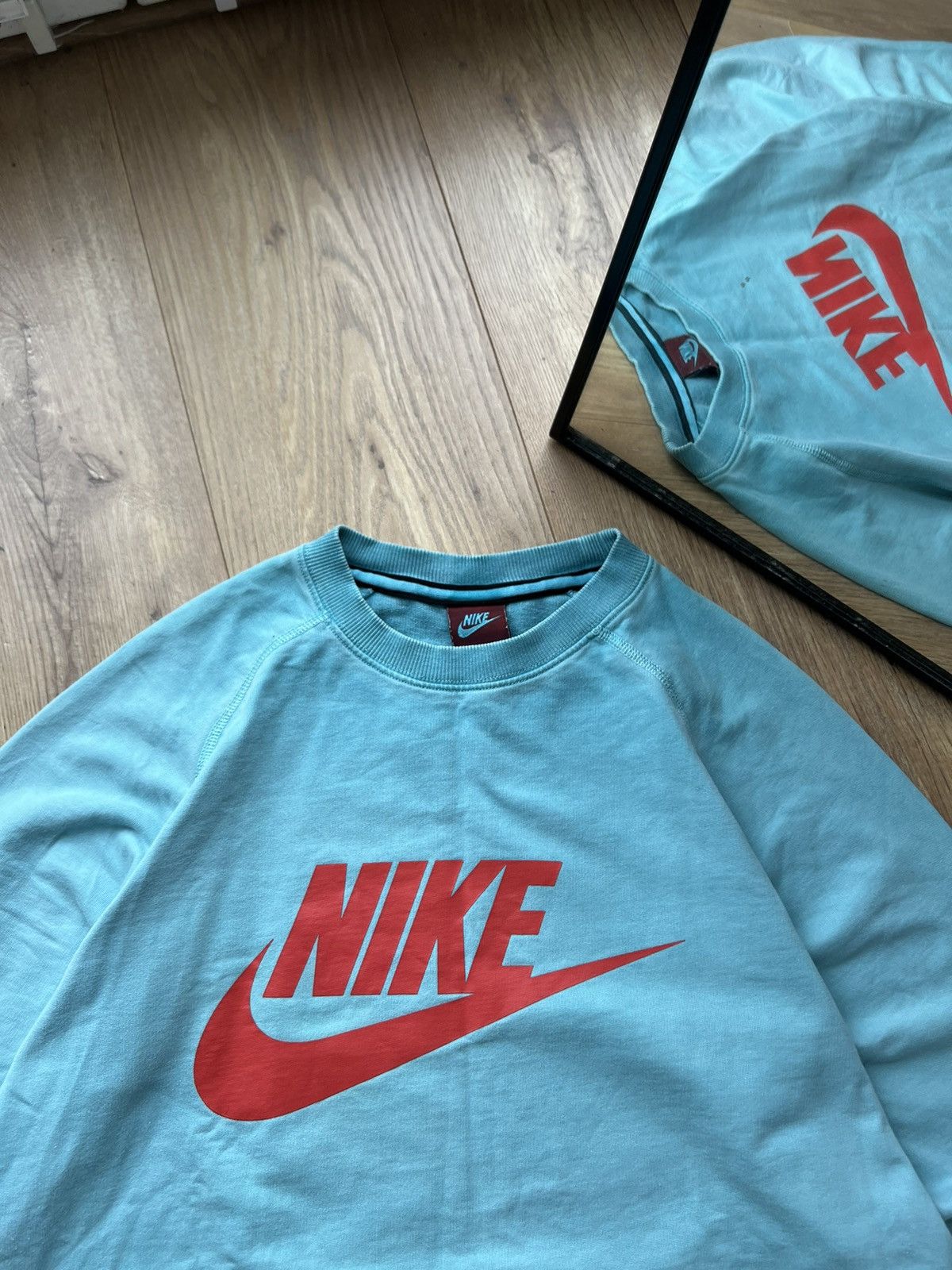 Nike 00’s NIKE VINTAGE Y2K CREWNECK BIG SWOOSH LOGO RARE Size US M / EU 48-50 / 2 - 5 Thumbnail