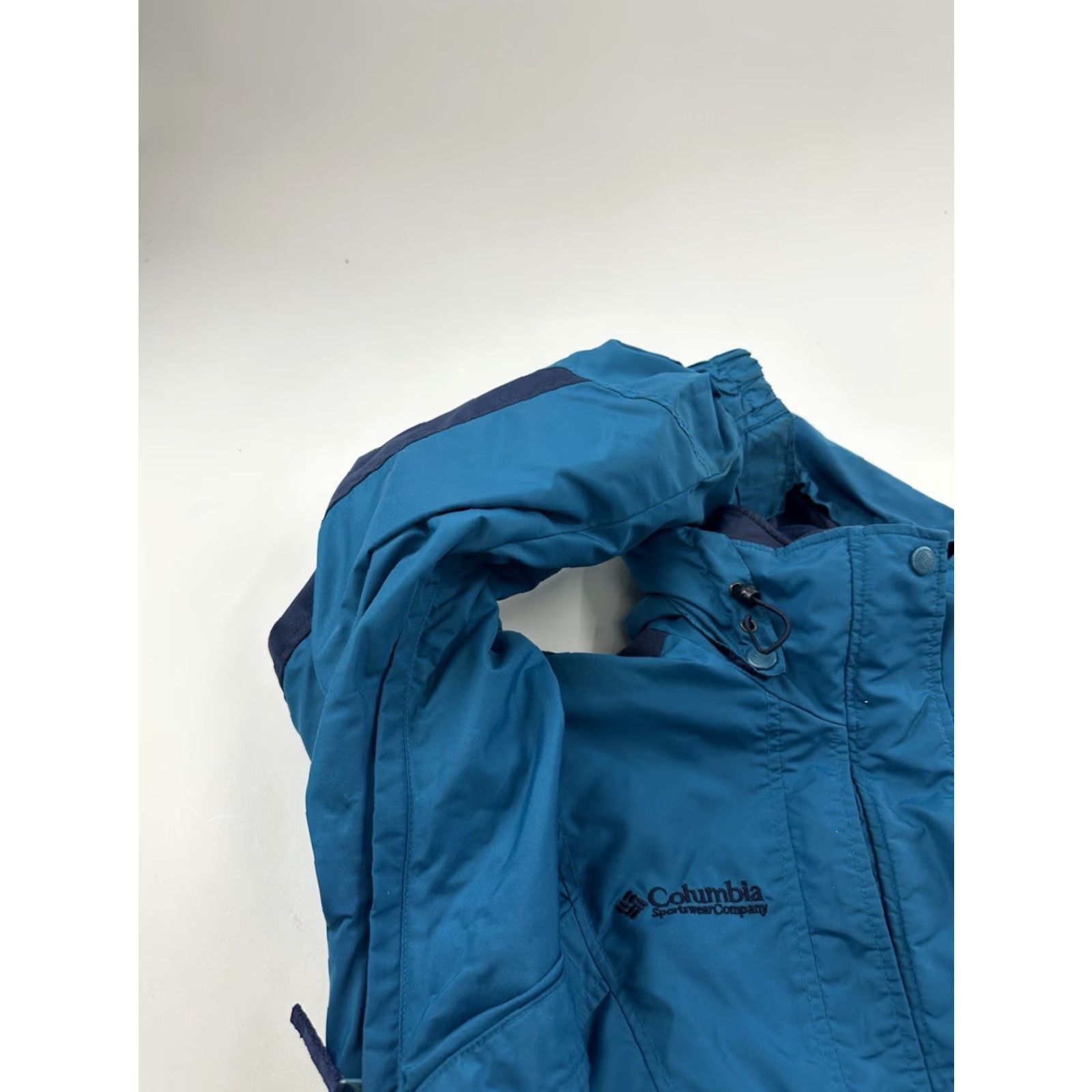 Vintage Columbia Jacket Womens Large Blue 3-in-1 Winter Rain Coat Double Whammy Hooded Size L / US 10 / IT 46 - 3 Thumbnail