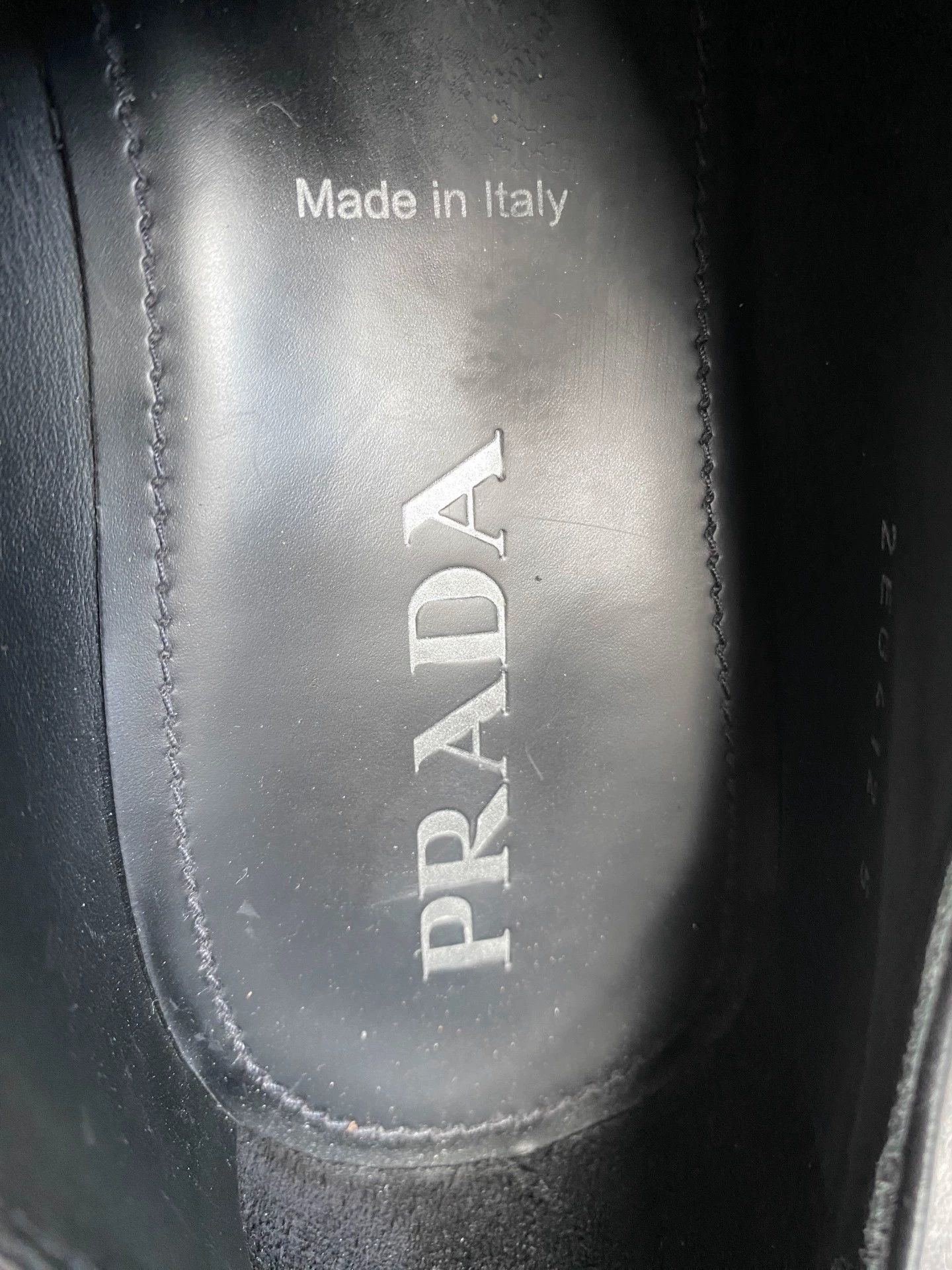 Prada Prada Square Toe Black Derby Shoes (39 UK5) Size US 6 / EU 39 - 8 Thumbnail