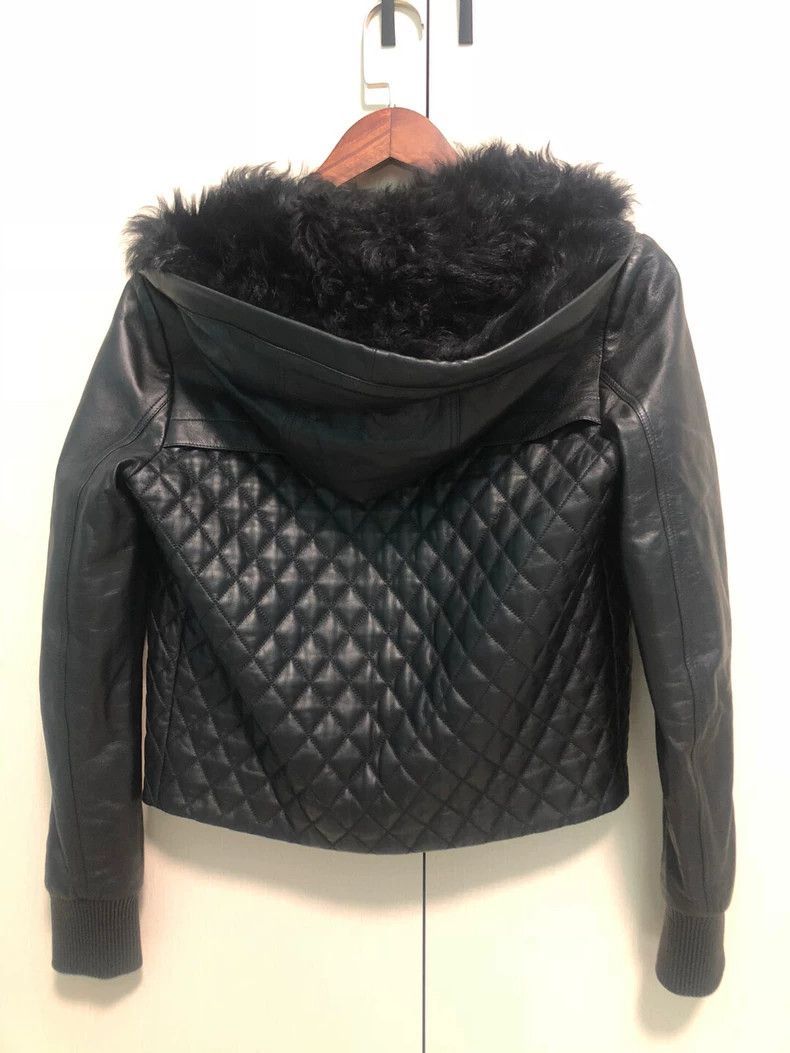 Versace Versace Short fur collar leather jacket Size M / US 6-8 / IT 42-44 - 4 Thumbnail