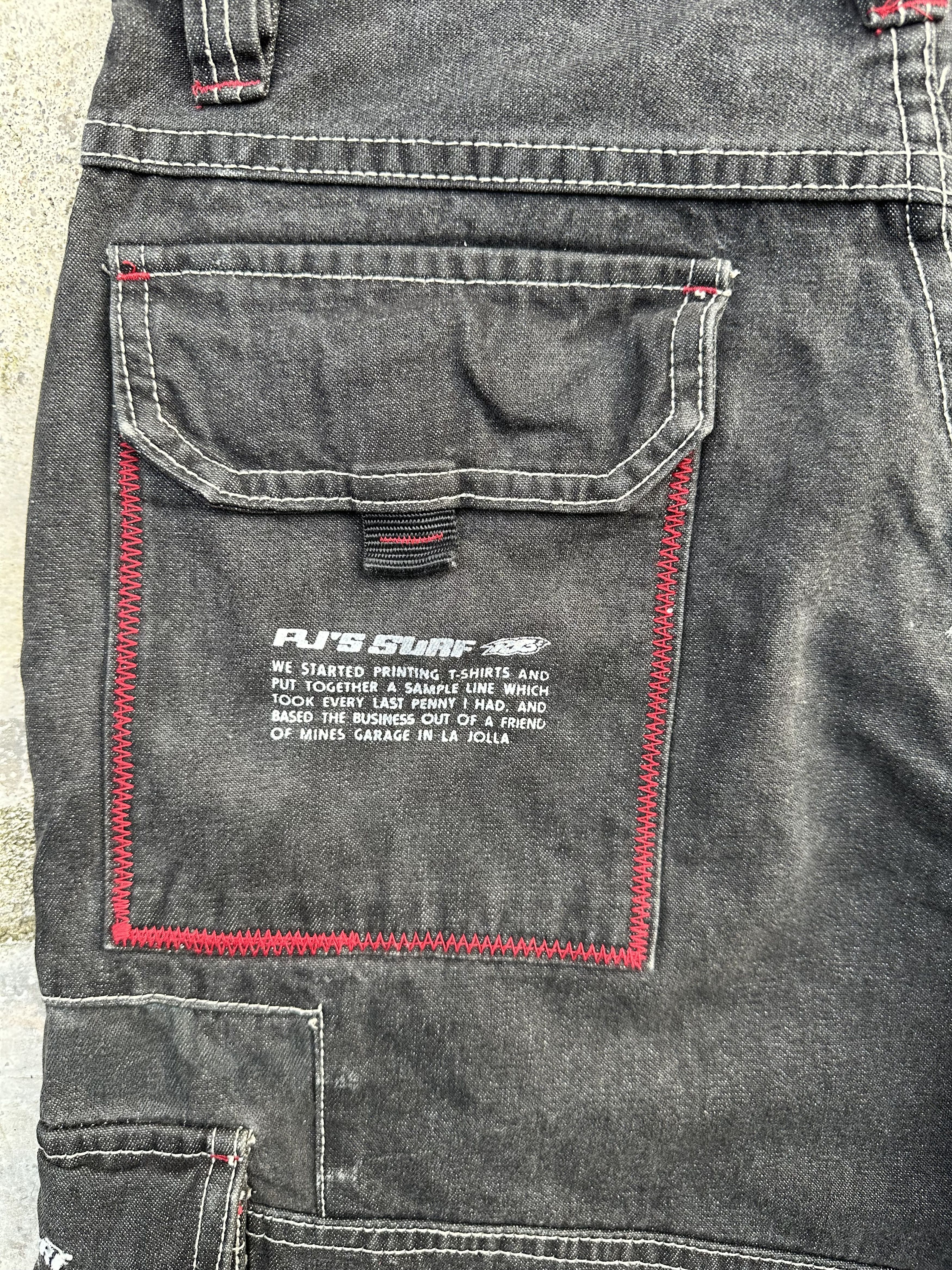 JNCO Vintage 90s Pj’s Surf Baggy Denim Multi Pocket Jeans Size US 29 - 12 Thumbnail