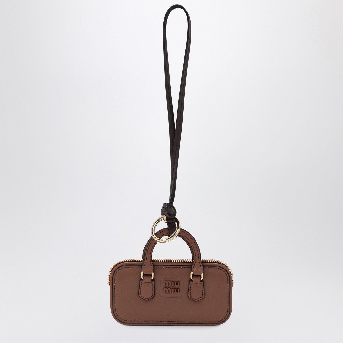 Miu Miu Miu Miu Trick Arcadie In Cognac-Coloured Leather Size ONE SIZE - 1 Thumbnail
