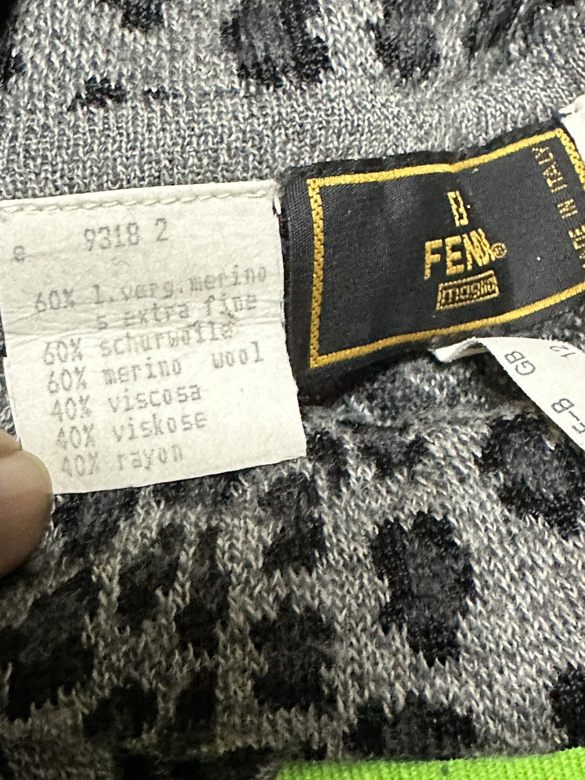 Fendi Fendi leopard turtle neck sweater Size M / US 6-8 / IT 42-44 - 4 Thumbnail