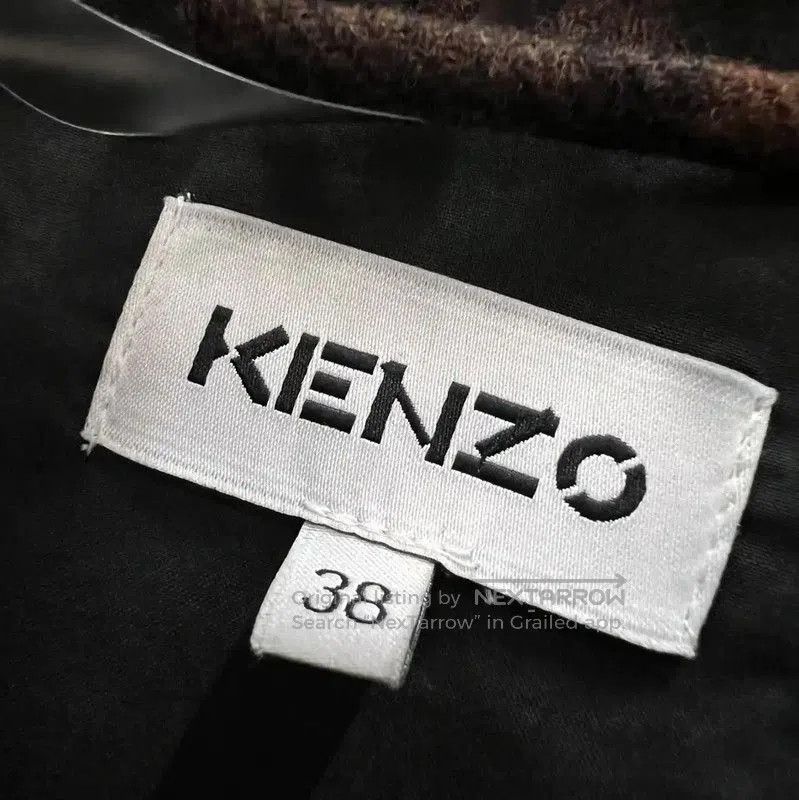 Kenzo KENZO Multicolor Check Long Coat for Women . Size XXS / US 00 / IT 34 - 4 Thumbnail