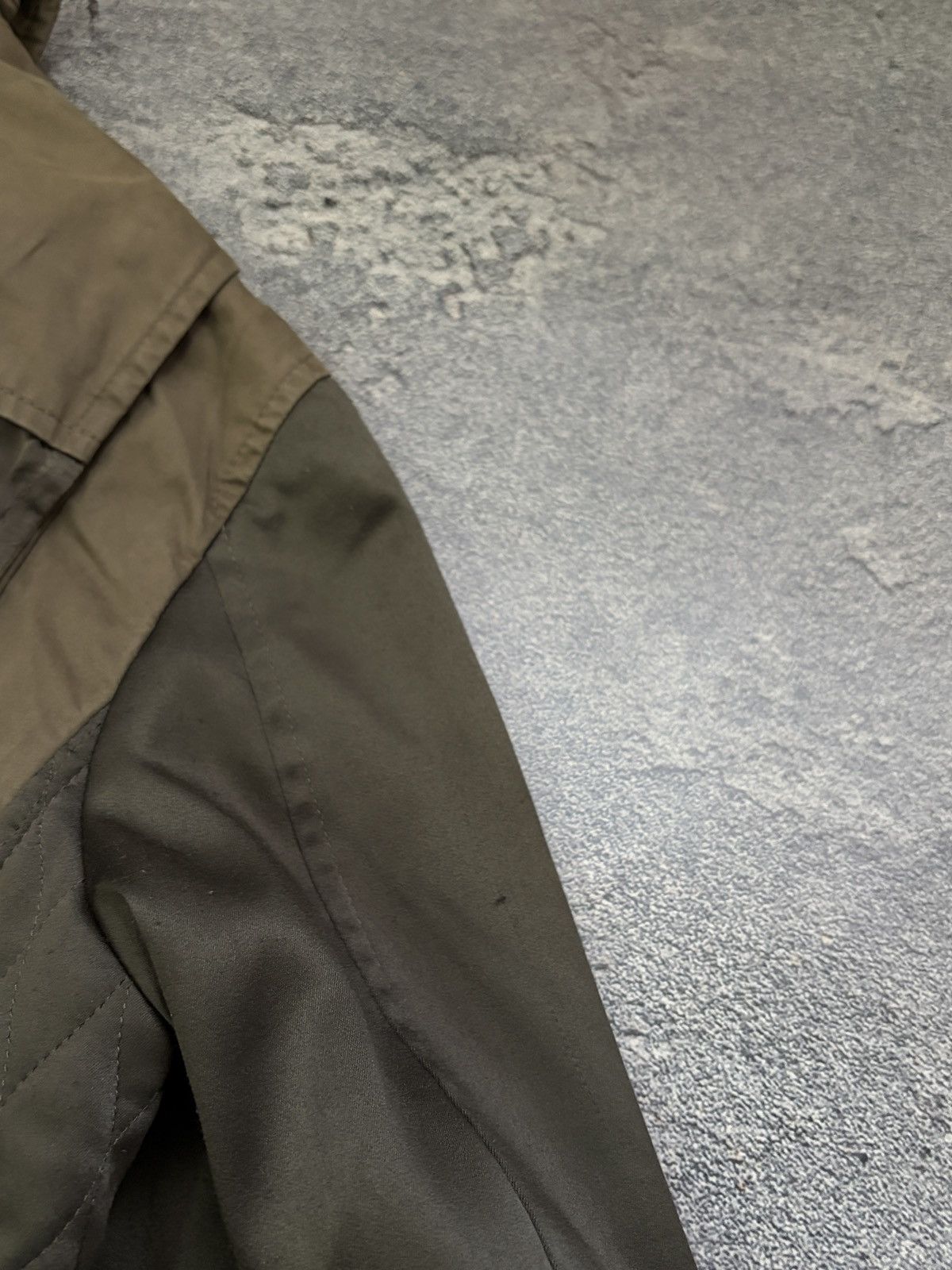Allsaints AllSaints Fife Military Khaki Mixed Media Parka Jacket 8/4 Size S / US 4 / IT 40 - 14 Thumbnail