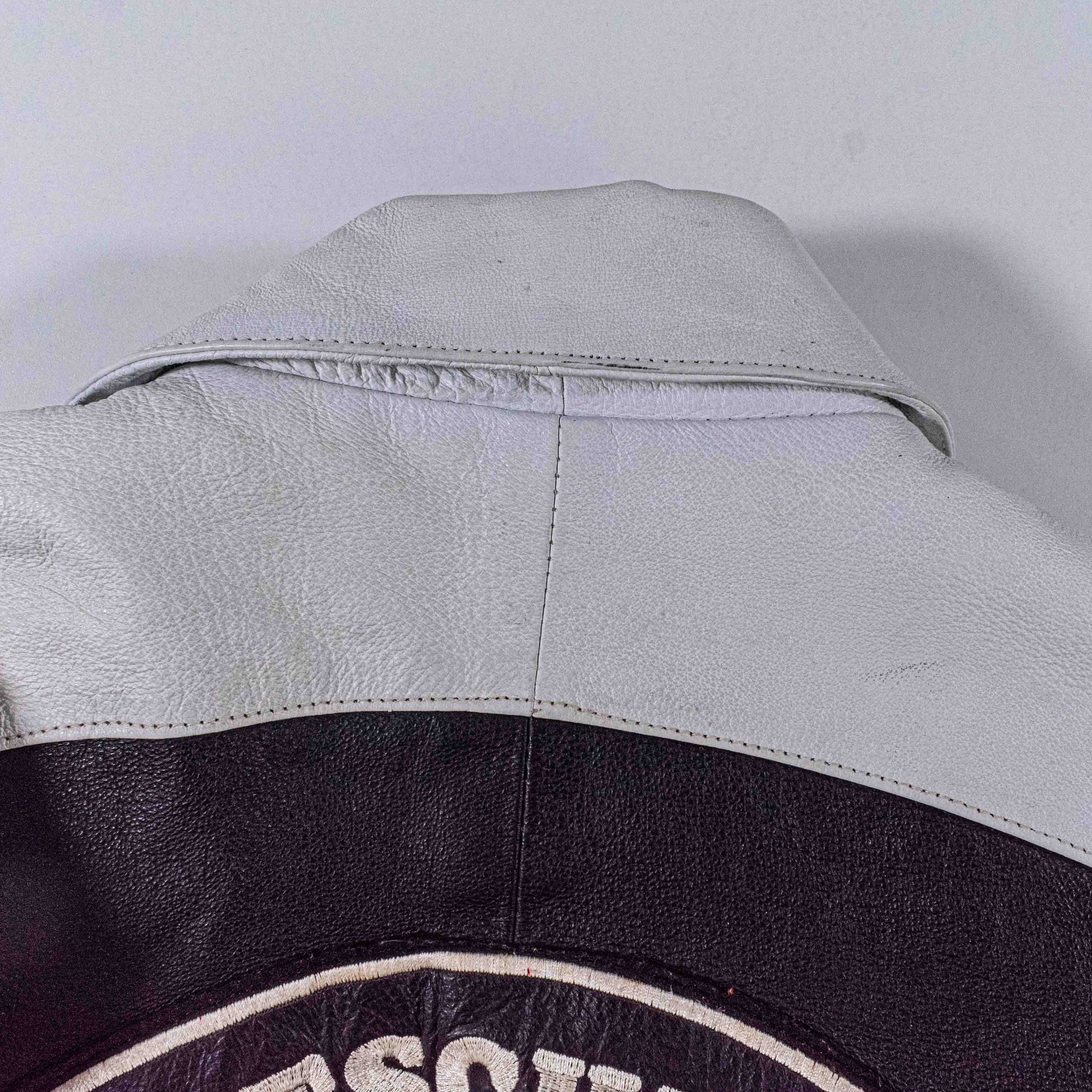 Excelled Excelled Germany Leather Bomber Jacket 90s World Cup Size US M / EU 48-50 / 2 - 15 Thumbnail