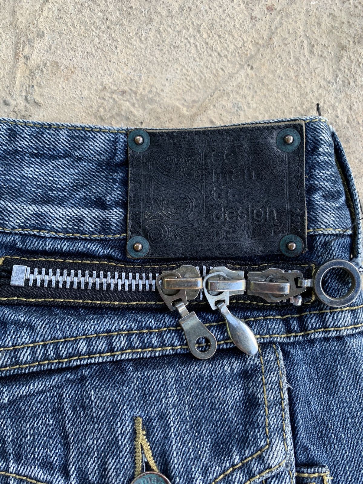 Japanese Brand × Le Grande Bleu (L.G.B.) × semanticdesign Semantic Design Flare Jeans Distressed Denim Size US 30 / EU 46 - 18 Thumbnail