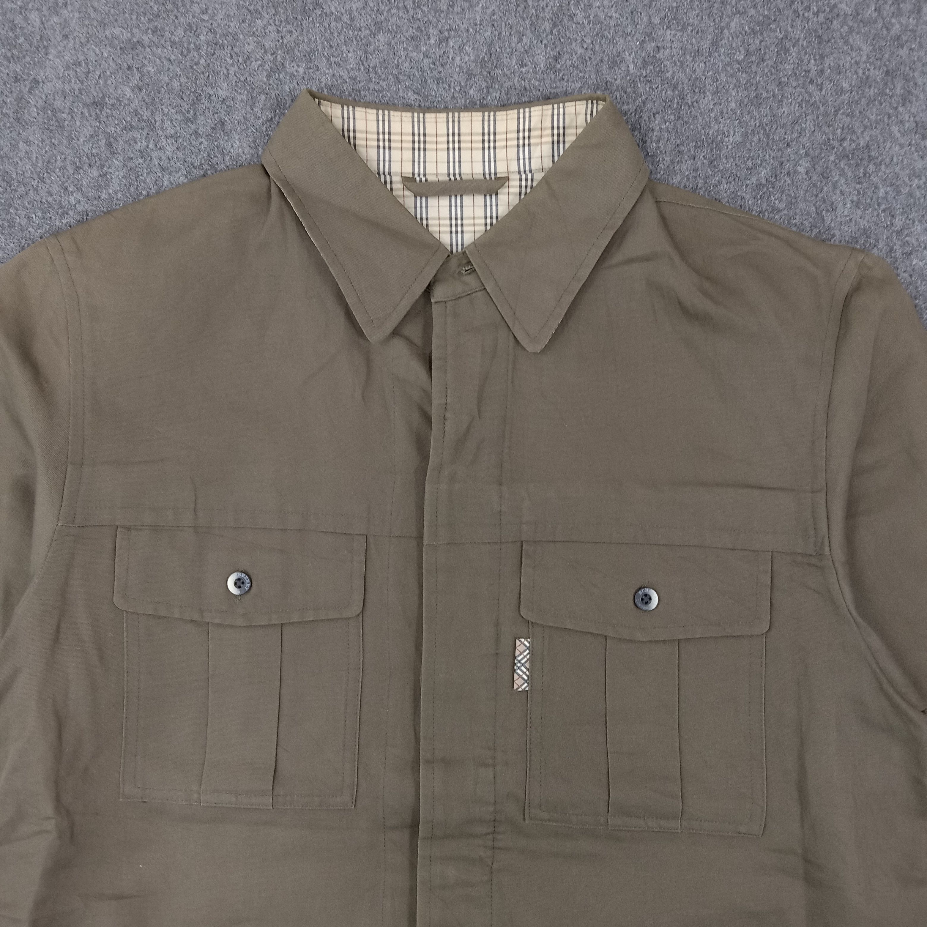 Burberry × Vintage Burberry London Designer Shirt Button Up Size US L / EU 52-54 / 3 - 2 Thumbnail