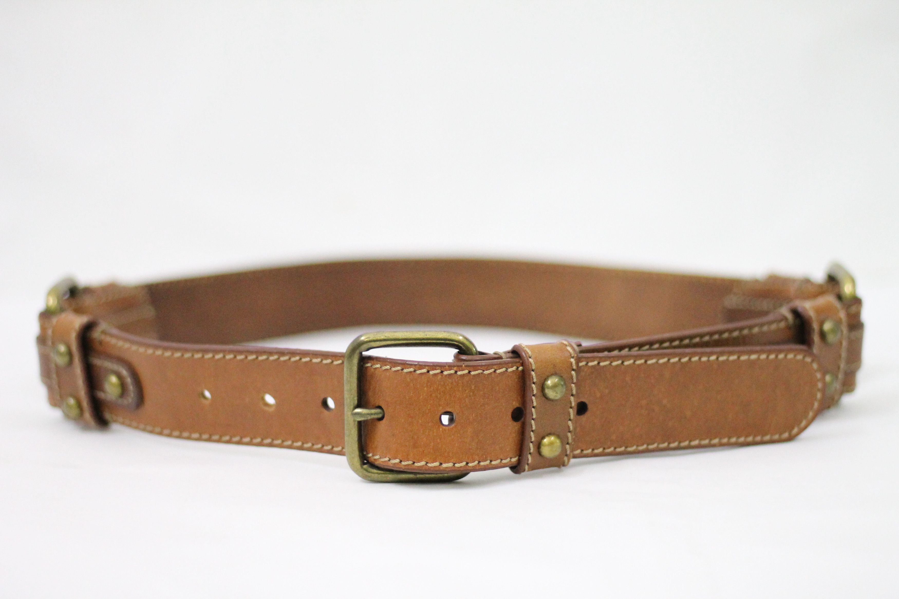 Ralph Lauren RARE! Vintage RALPH LAUREN Leather Belt. Size ONE SIZE - 2 Thumbnail