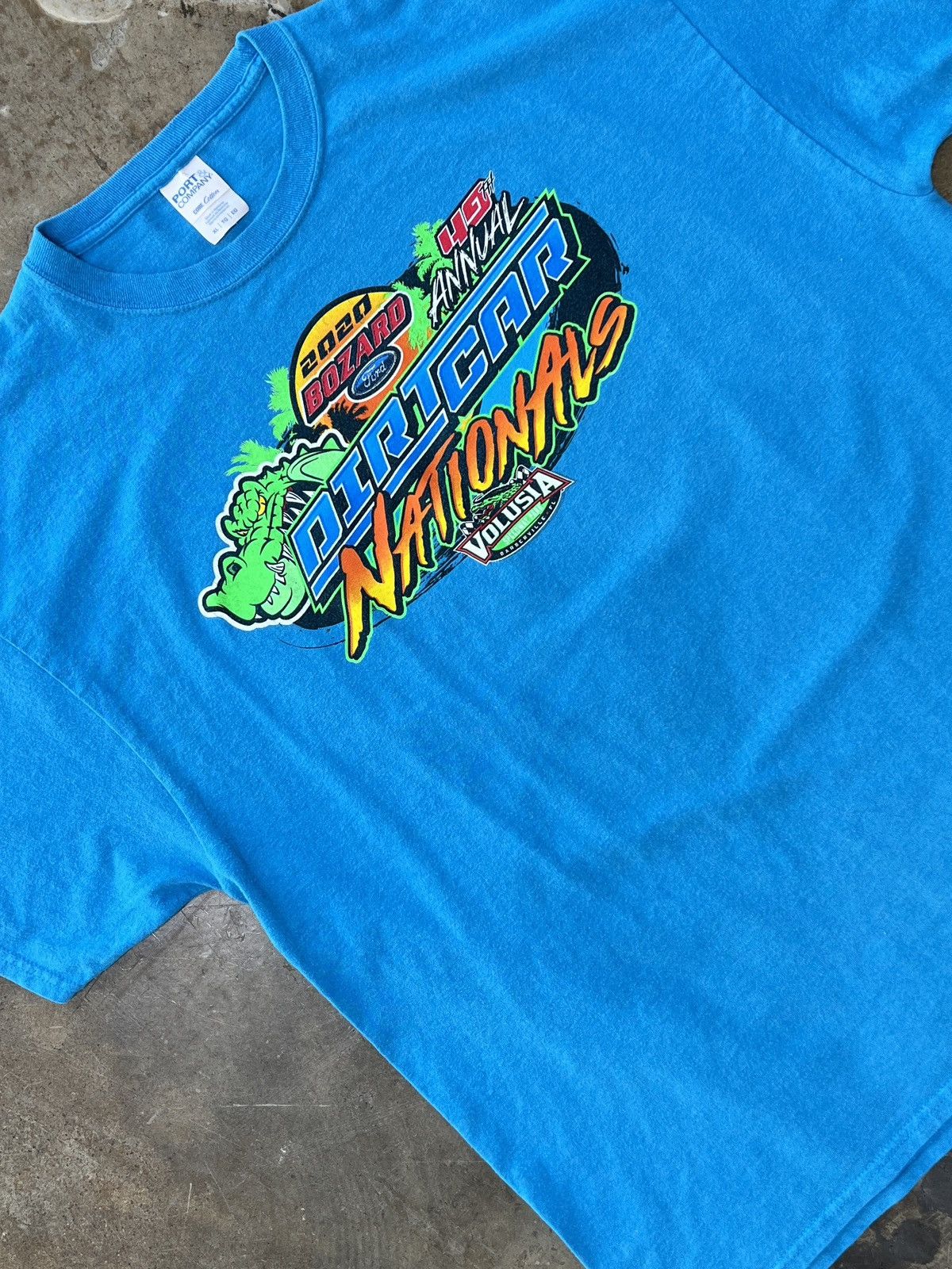 NASCAR × Vintage 2020 Ford Dirt Car Nationals Florida Racing Tee Sz. XL Size US XL / EU 56 / 4 - 4 Thumbnail