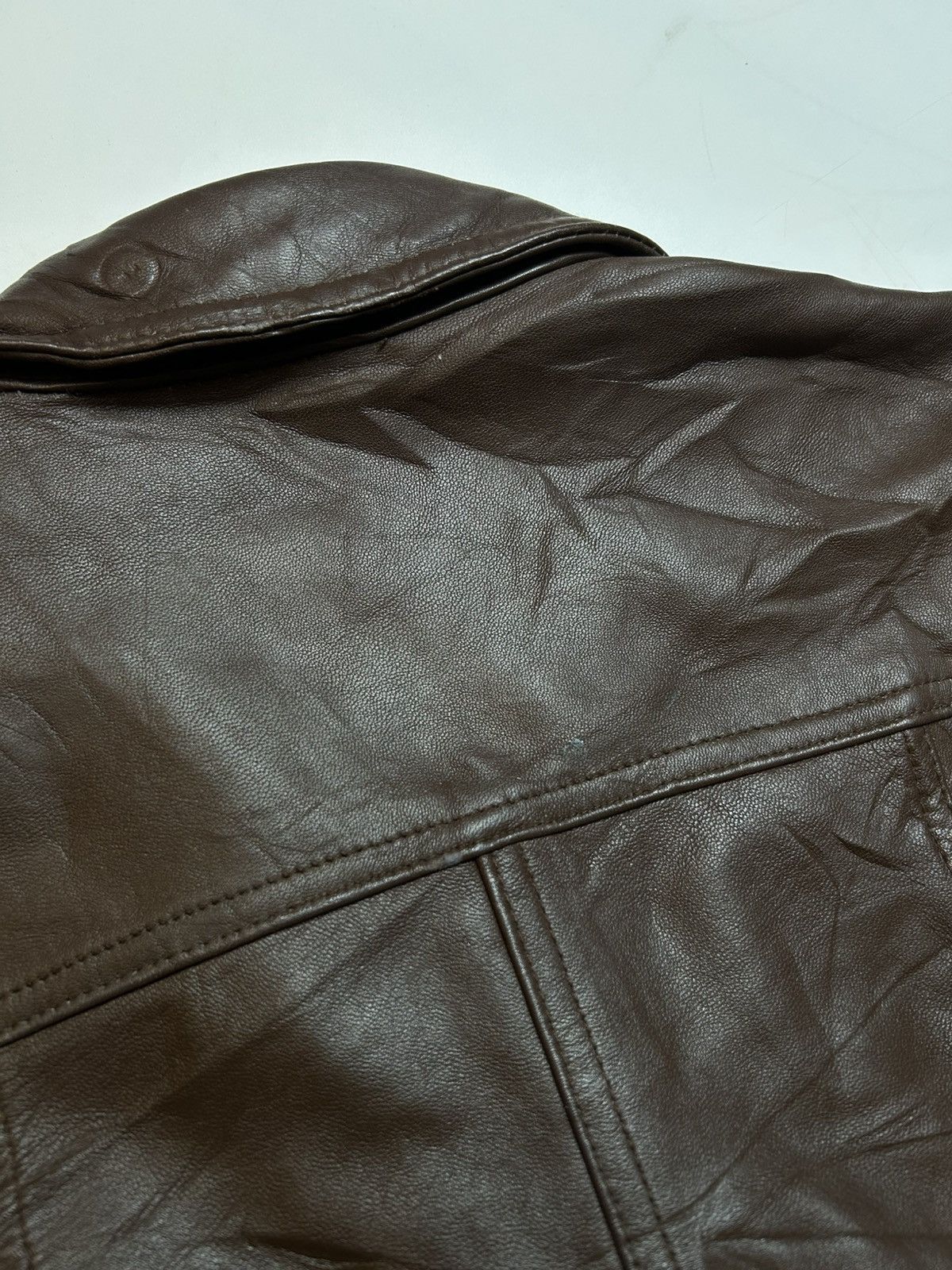 Japanese Brand JE PRENDS CA FEMME SHEEPSKIN LEATHER JACKET Size S / US 4 / IT 40 - 4 Thumbnail