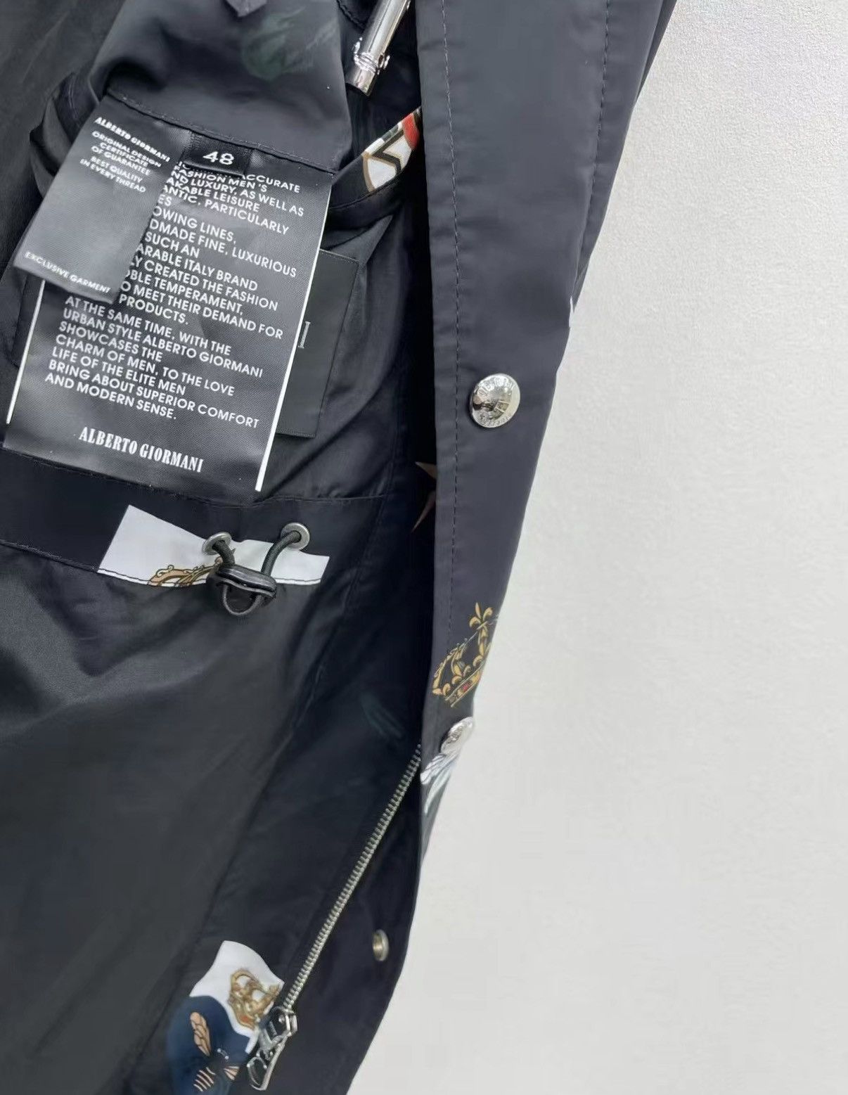 Alberto Guardiani ALBERTO GIORMANI Removable Hooded Trench Coat J30 Size US M / EU 48-50 / 2 - 8 Thumbnail