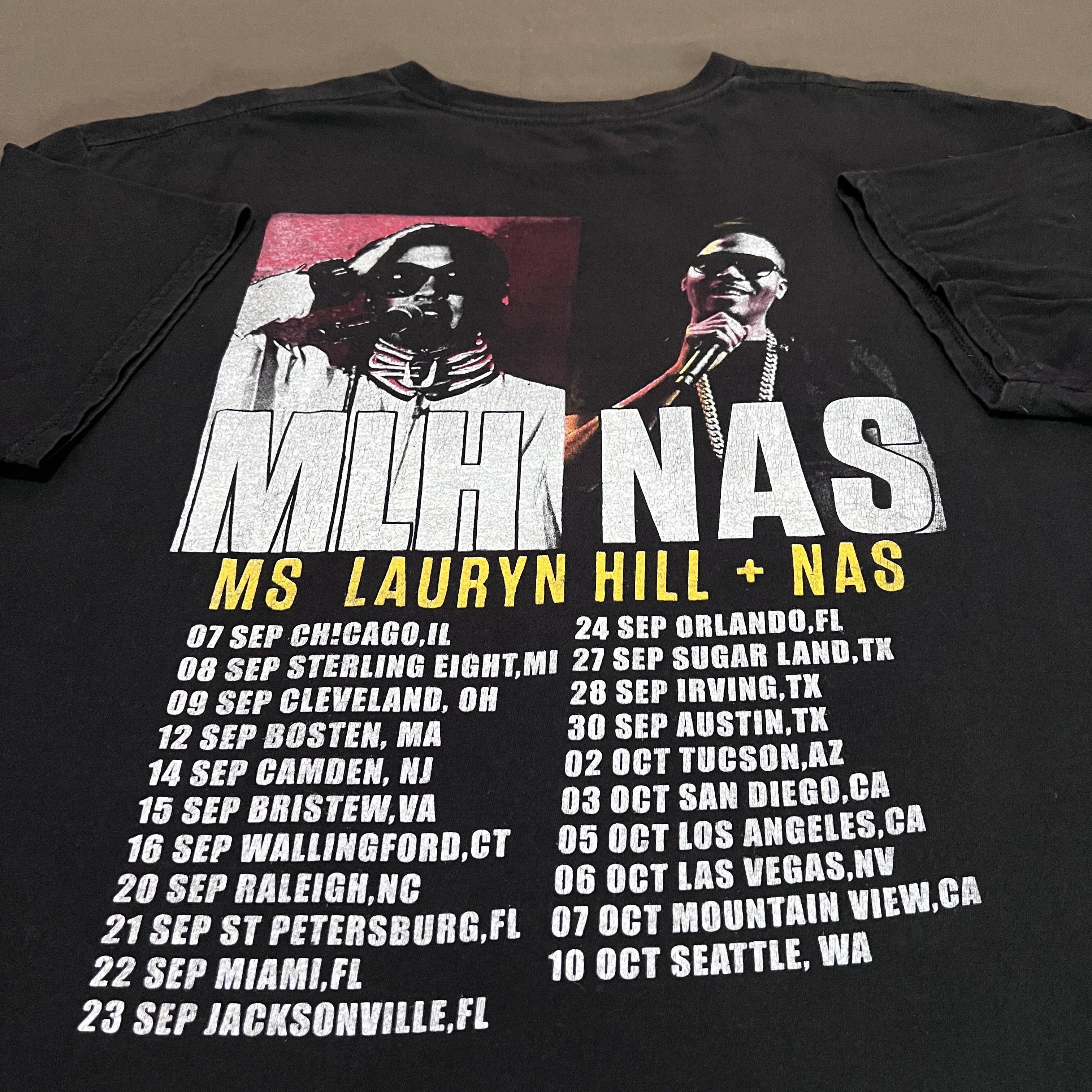 Band Tees MLH LAURYN HILL & NAS Concert Promo Tee XL Size US XL / EU 56 / 4 - 1 Thumbnail