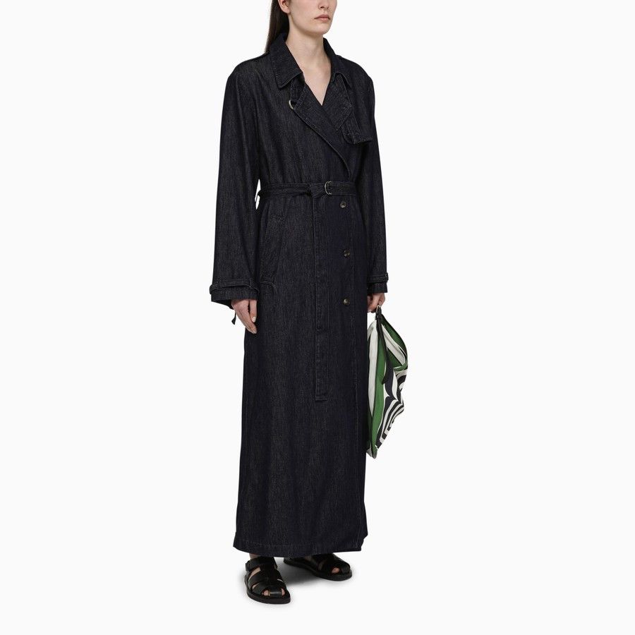 Dries Van Noten o1d2blof0824 Long Coat in Indigo Blue Size XS / US 0-2 / IT 36-38 - 2 Thumbnail