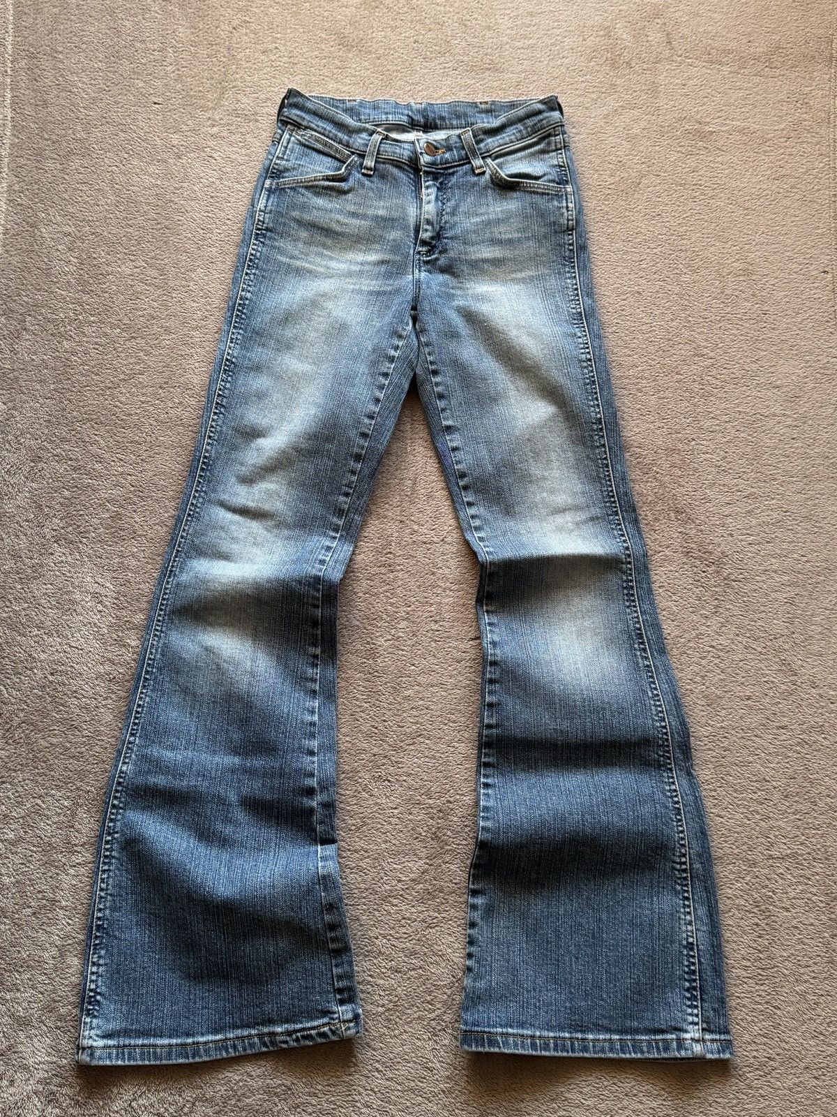 Japanese Brand Flared Wrangler Y2K vintage Crazy Jean LGB ifsixwasnine vibe Size 28" / US 6 / IT 42 - 1 Thumbnail