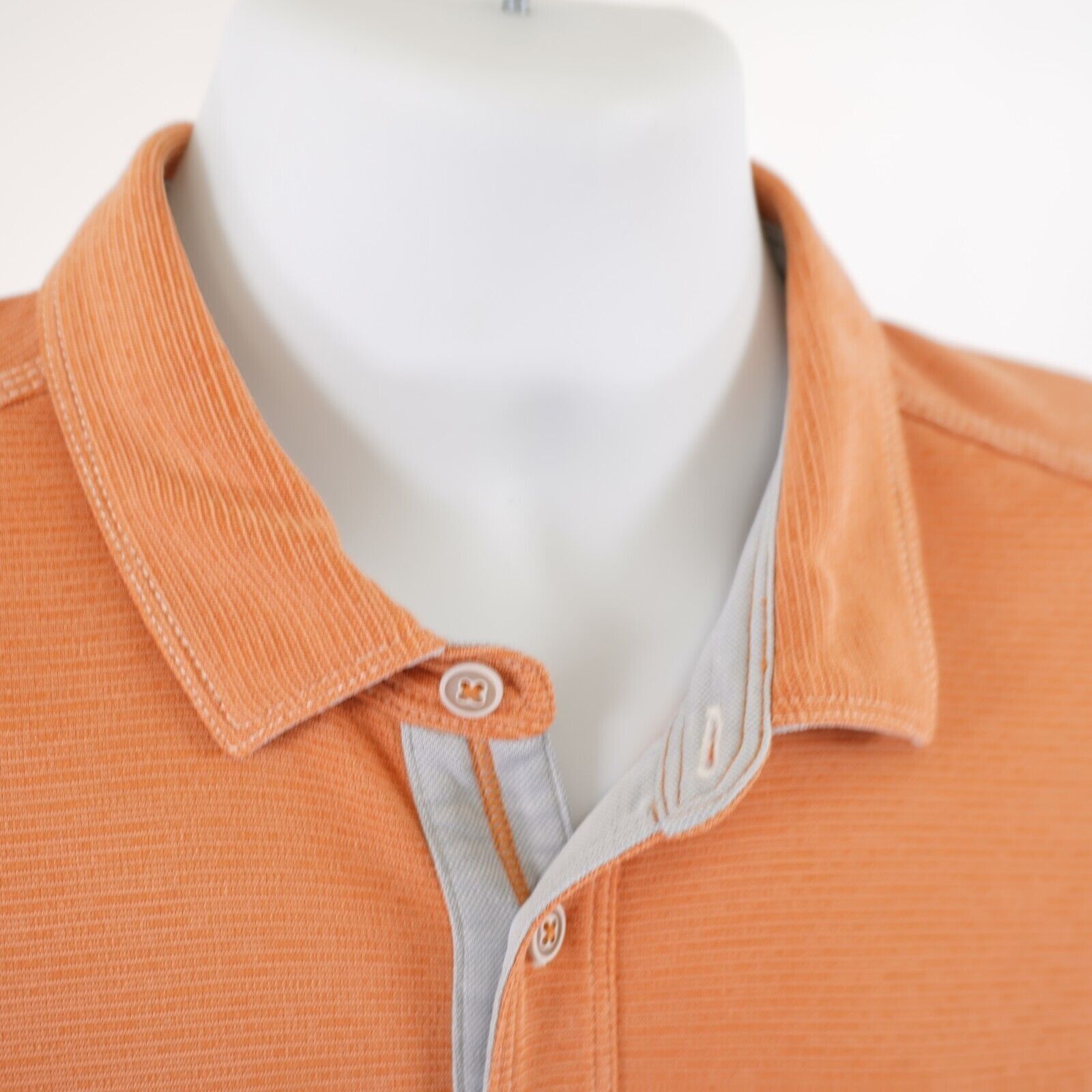 Tommy Bahama Tommy Bahama Large Orange Polo Shirt Tencel Polyester Short Size US L / EU 52-54 / 3 - 3 Thumbnail