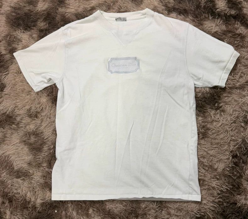Dior Dior White Logo Short Sleeve T-shirt Size US L / EU 52-54 / 3 - 1 Thumbnail