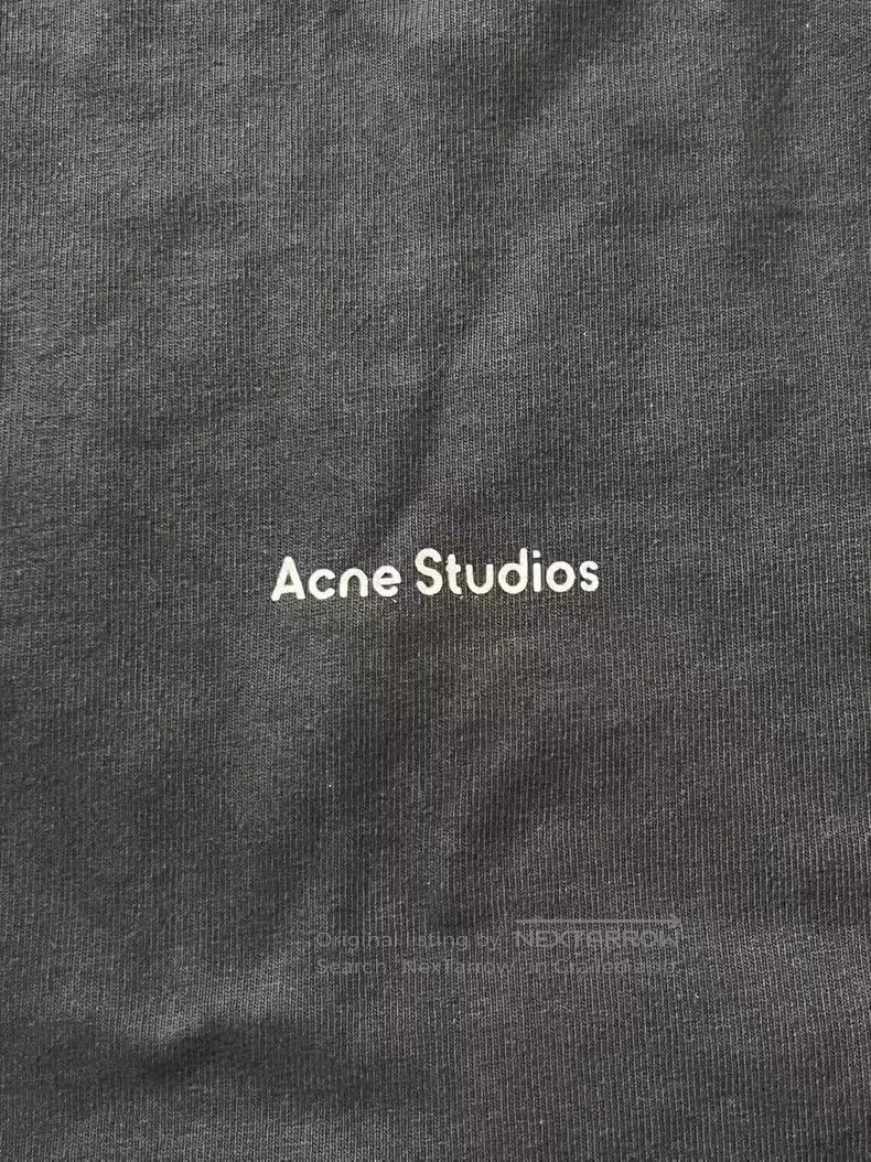 Acne Studios Acne Studios Letter crewneck short-sleeve T-shirt, black Size US S / EU 44-46 / 1 - 3 Thumbnail