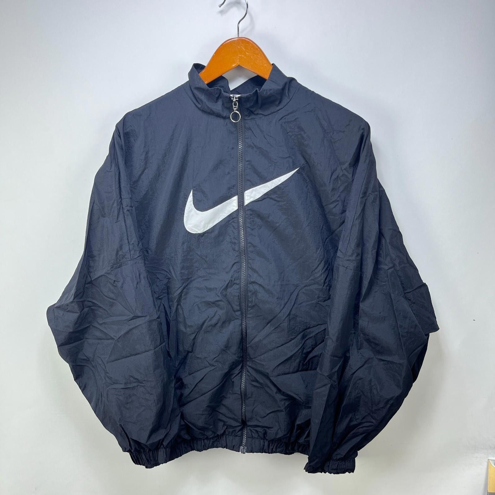 Nike Vintage Nike Big Swoosh Windbreaker Jacket Large Size US L / EU 52-54 / 3 - 1 Thumbnail