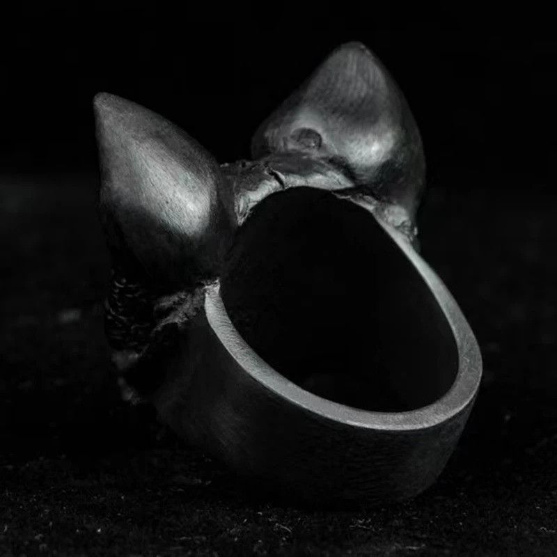 Jewelry Satanic Skull Ring Size ONE SIZE - 4 Thumbnail