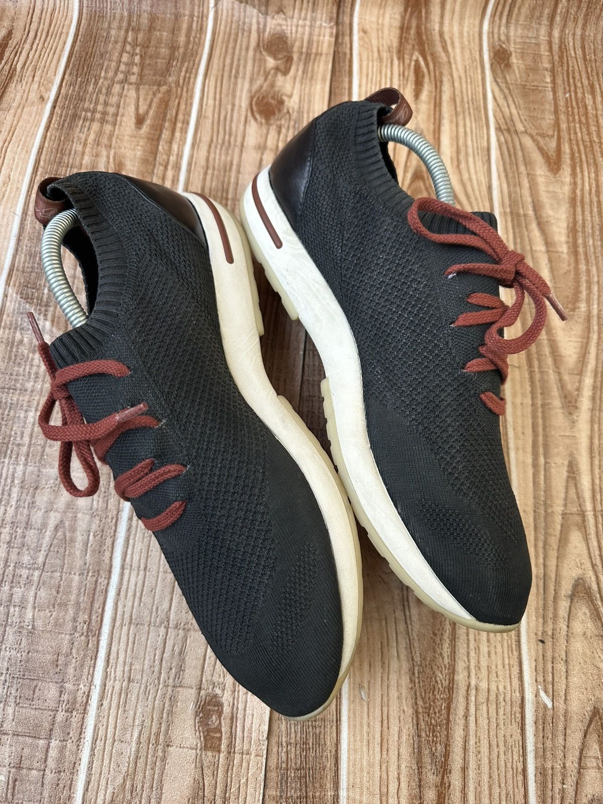 Loro Piana Loro Piana 360 LP Flexy Walk Black Sneaks Size US 11 / EU 44 - 7 Thumbnail