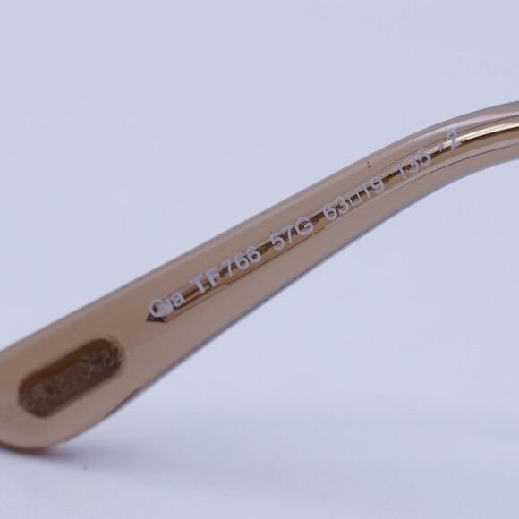 Tom Ford Tom Ford Gia FT0766 57G Sunglasses Gold Butterfly Frame Size ONE SIZE - 6 Thumbnail