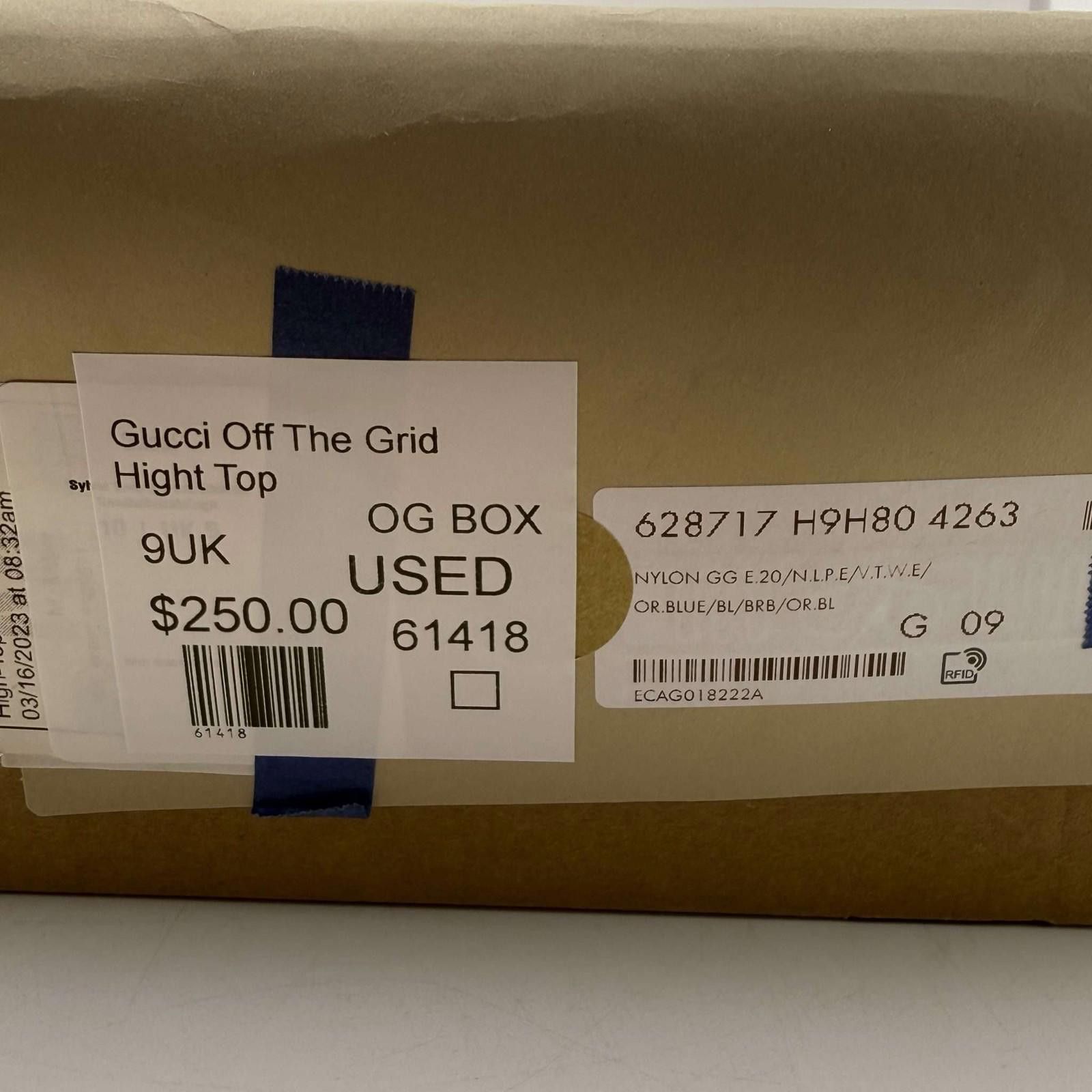 Gucci Gucci Off The Grid High Top Sneakers 9UK Used with Box Size US 10 / EU 43 - 9 Thumbnail