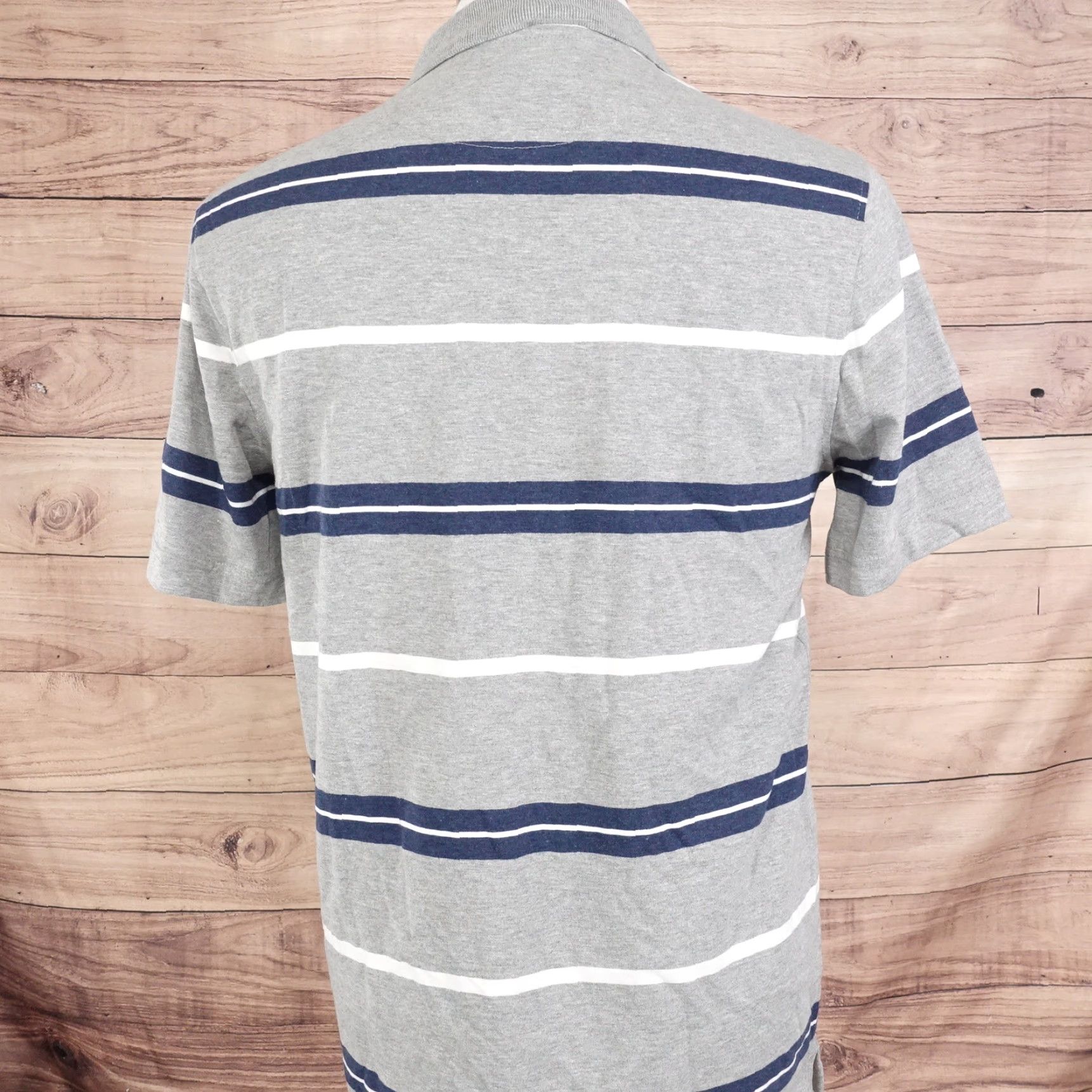 Croft & Barrow Vintage Croft & Barrow Short Sleeve Striped Polo Shirt Men Small Gray Casual Size US S / EU 44-46 / 1 - 3 Thumbnail