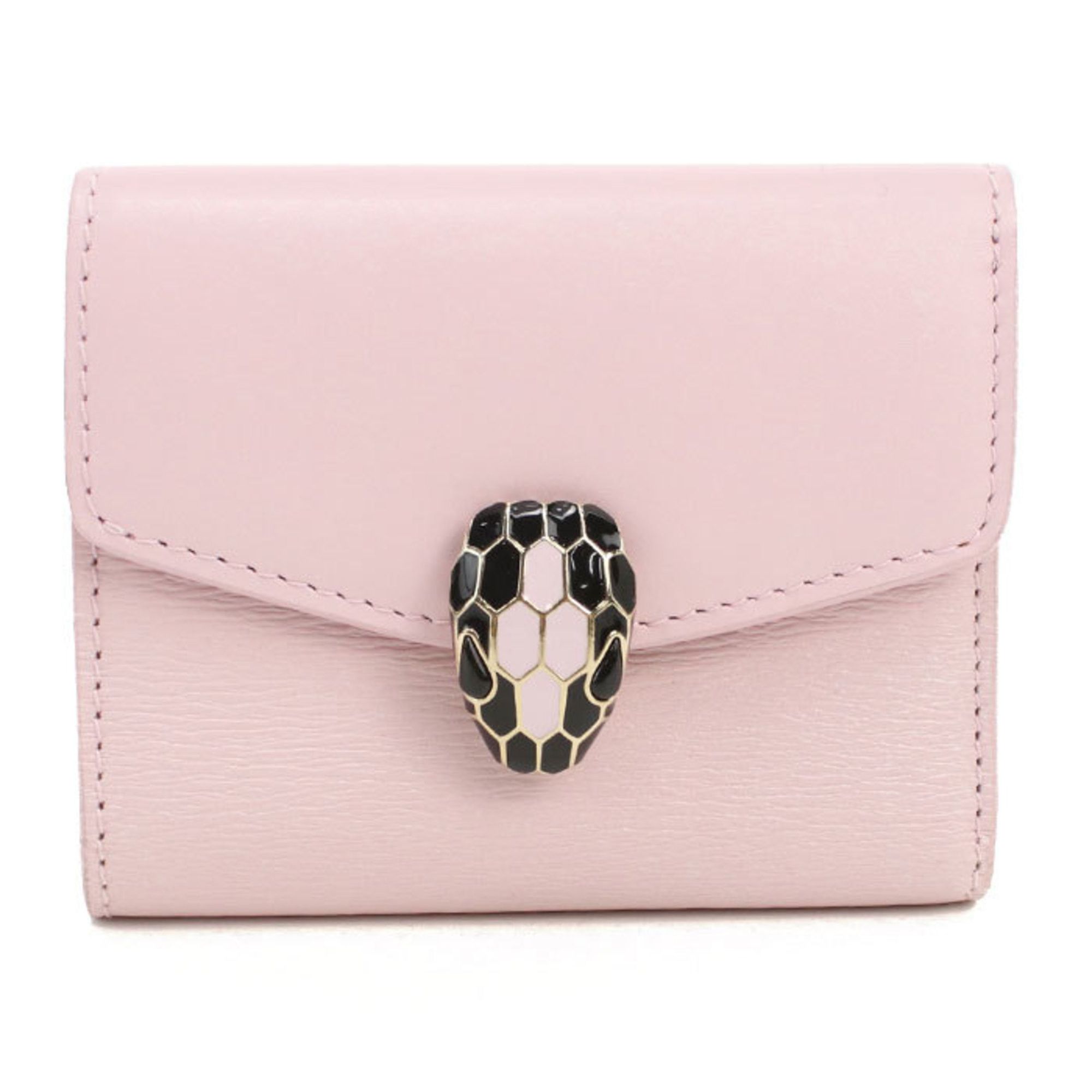 Bvlgari BVLGARI Serpenti Forever Tri-fold Wallet, Women's, Pink Size ONE SIZE - 1 Thumbnail