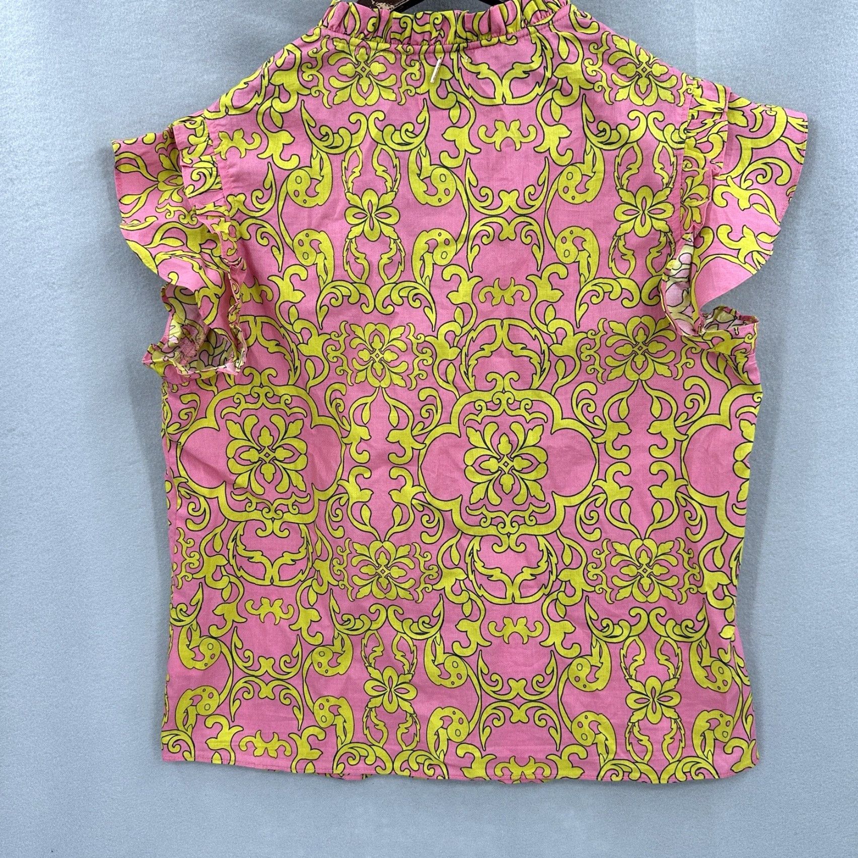 Vintage Misa Blouse Womens Small V Neck Flutter Tassel Luxury Quiet Flowy Los Angeles Size S / US 4 / IT 40 - 4 Thumbnail