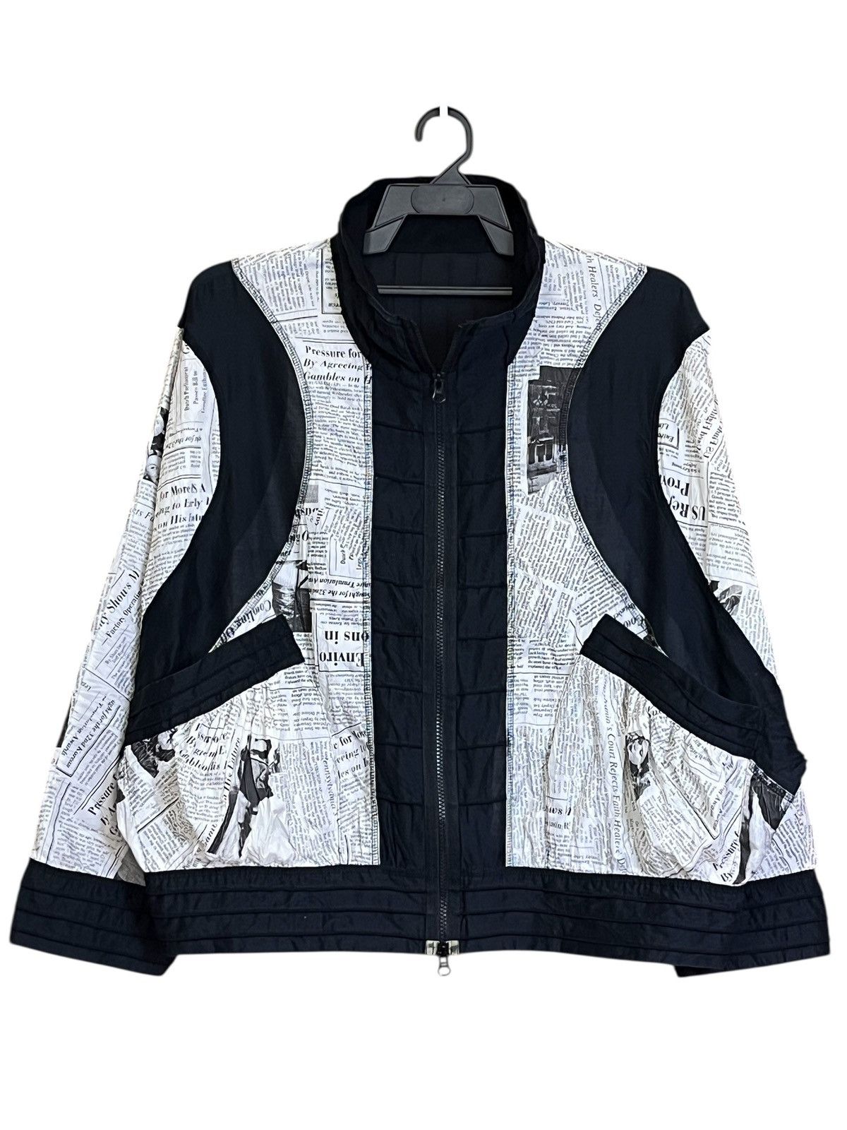 Japanese Brand vintage japanese EIKO KONDO newspaper baggy paperthin jacket Size US L / EU 52-54 / 3 - 2 Thumbnail