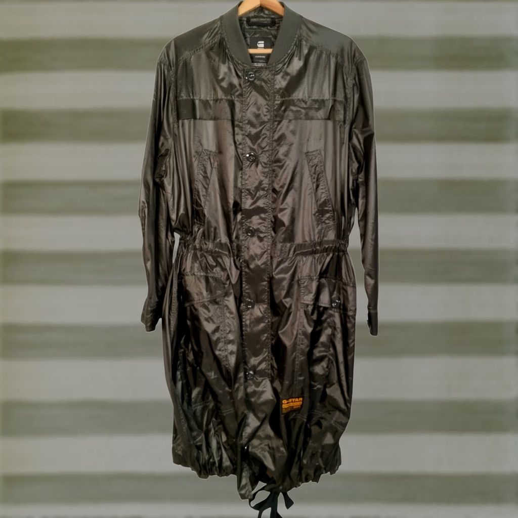 G-Star G Star Raw Original Ultra Light Weight Parka Trench Jacket L Rip Stop Streetwear Shirt Women Long Sleeve Size L / US 10 / IT 46 - 1 Thumbnail