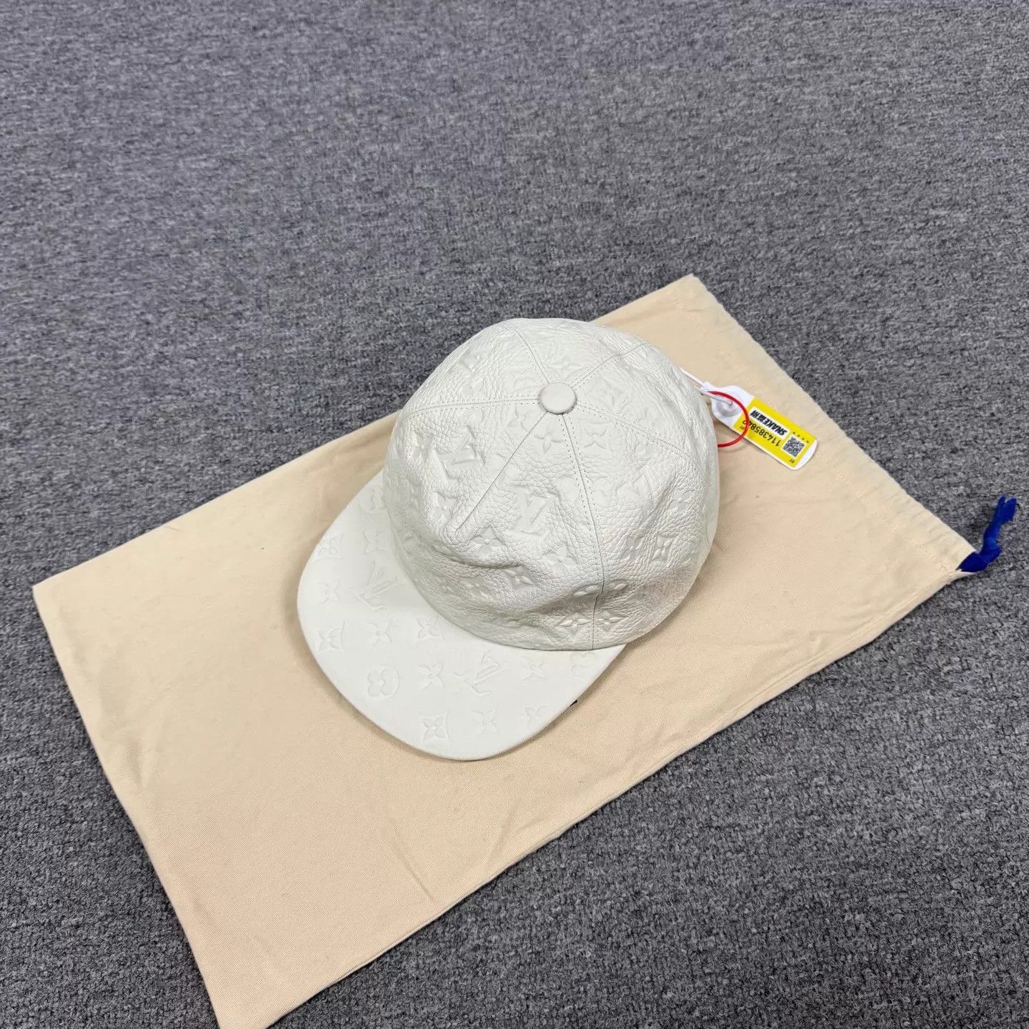 Louis Vuitton LV Monogram Embossed Leather Baseball Cap 99 New Size ONE SIZE - 2 Thumbnail