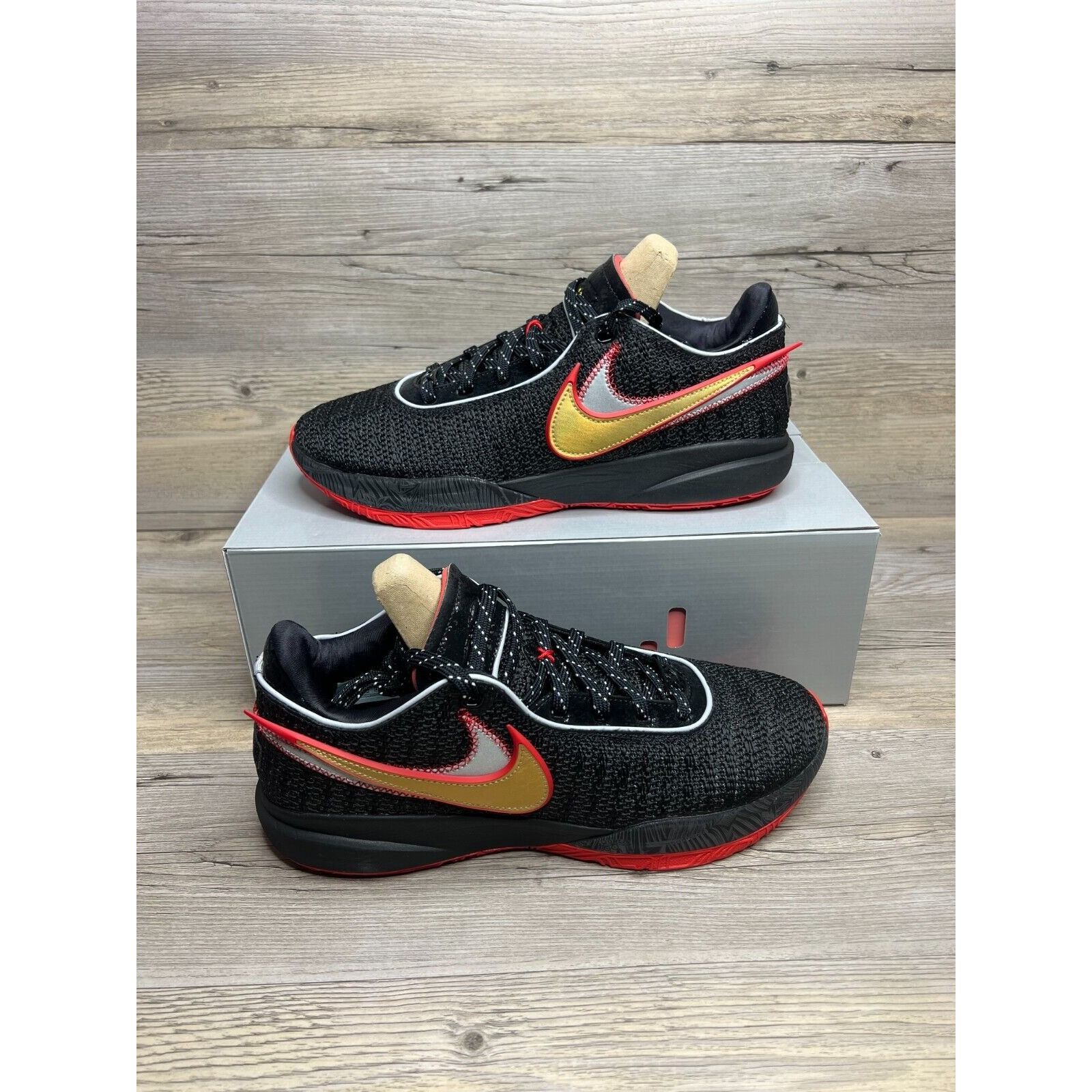 image of Nike Lebron 20 Trinity Mens Size 11 Black University Red Shoes