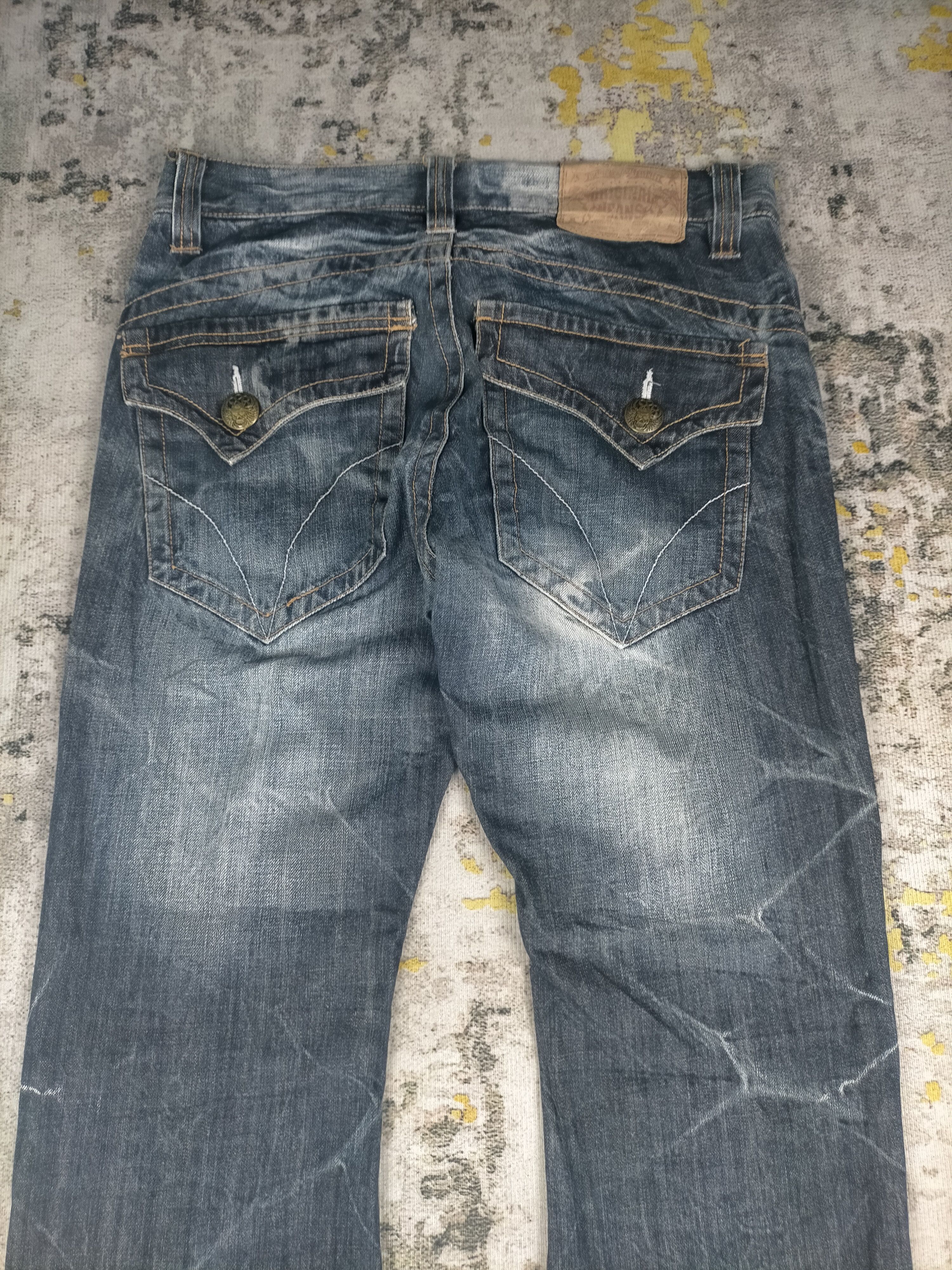 Tornado Mart Flared Sky Bomber Insane Mudwash Jeans Size US 32 / EU 48 - 6 Thumbnail