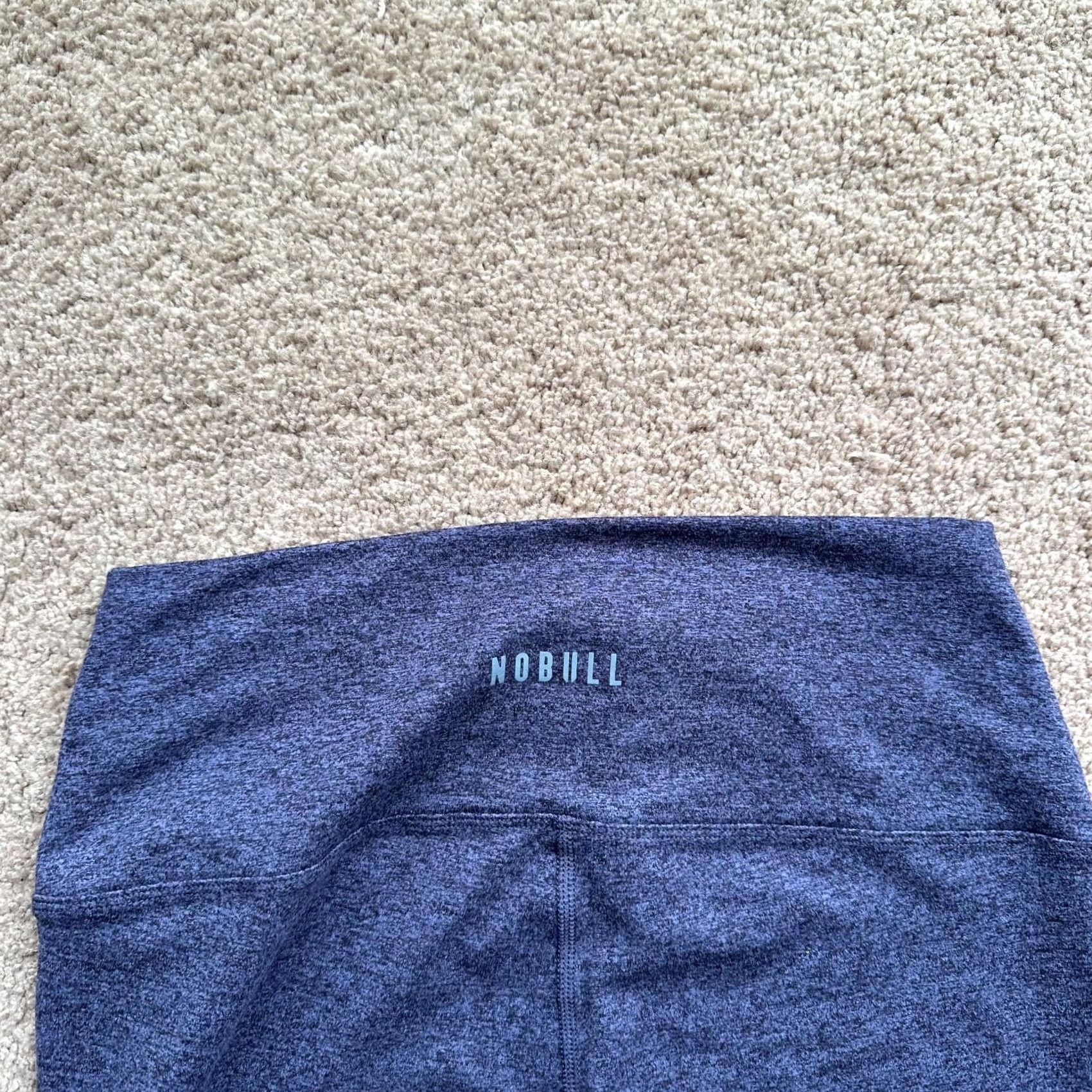 Vintage NOBULL Leggings Womens Medium Blue Athleticwear Pants Stretch Cropped Workout Size 32" / US 10 / IT 46 - 6 Thumbnail