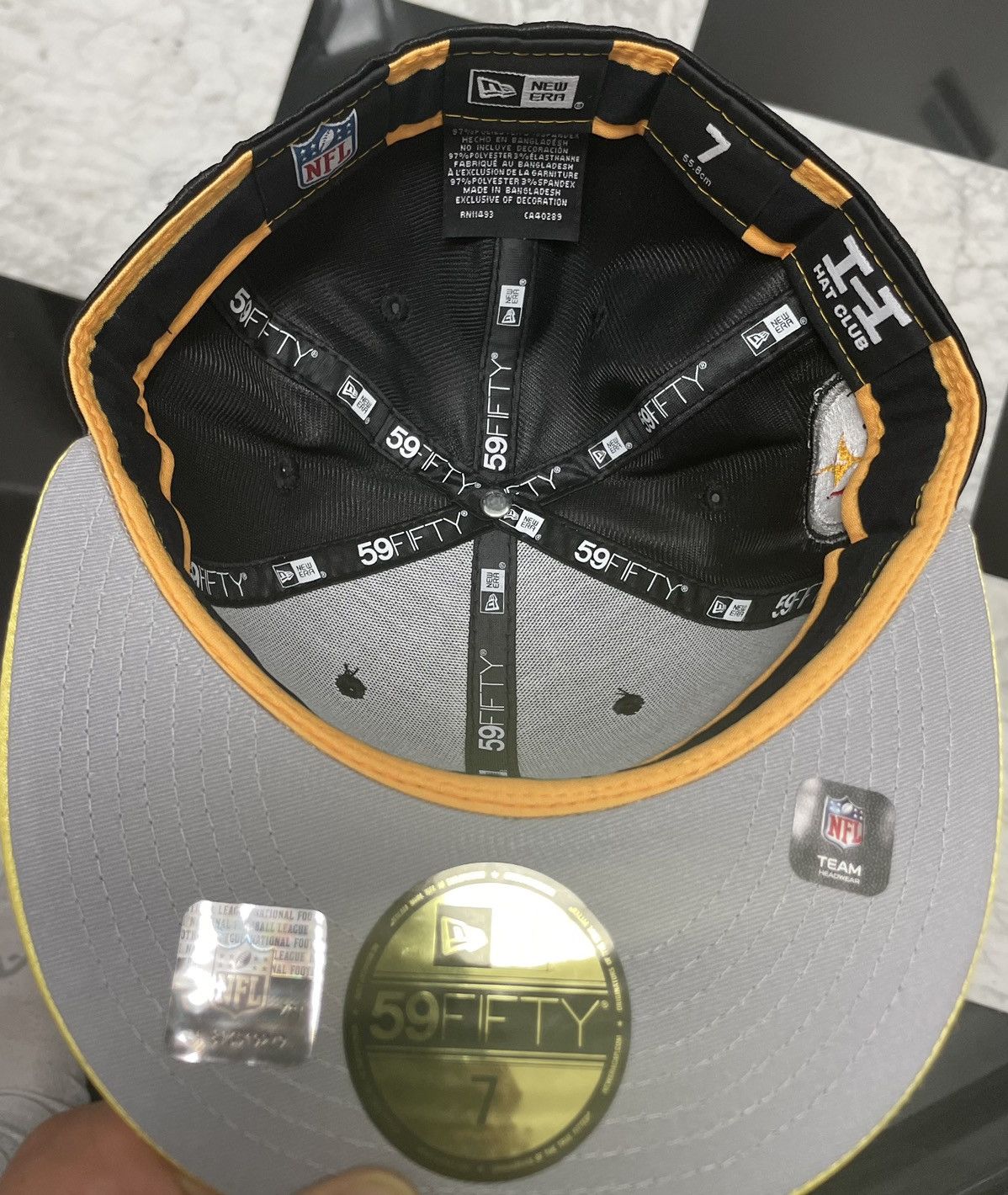 New Era 🔥Exclusive Steelers fitted all satin size 7 also othr sizes Size ONE SIZE - 4 Thumbnail