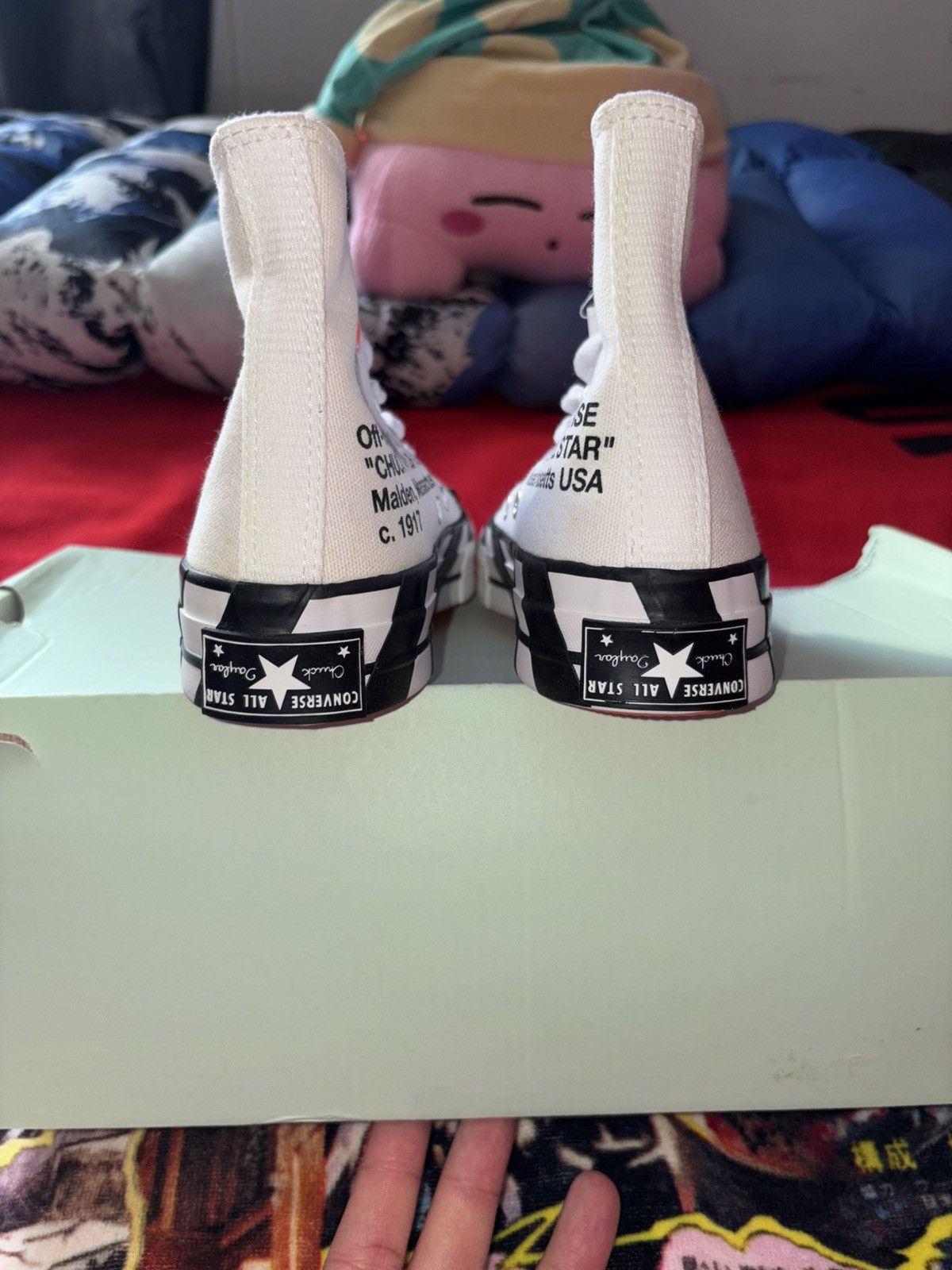 Converse × Off-White Off-White x Converse Chuck Taylor All Star 70 High Size US 6.5 / IT 36.5 - 3 Thumbnail